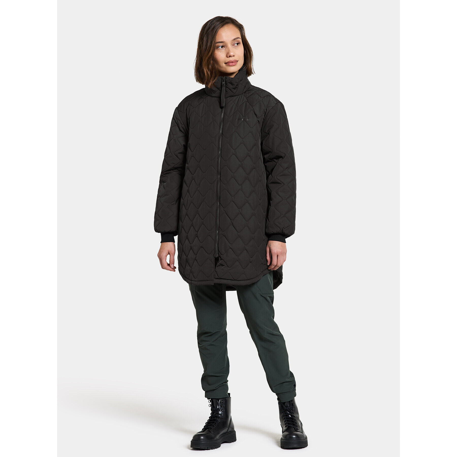 Didriksons Geacă de iarnă Gabbi Wns Parka 505048 Negru Regular Fit - Pled.ro