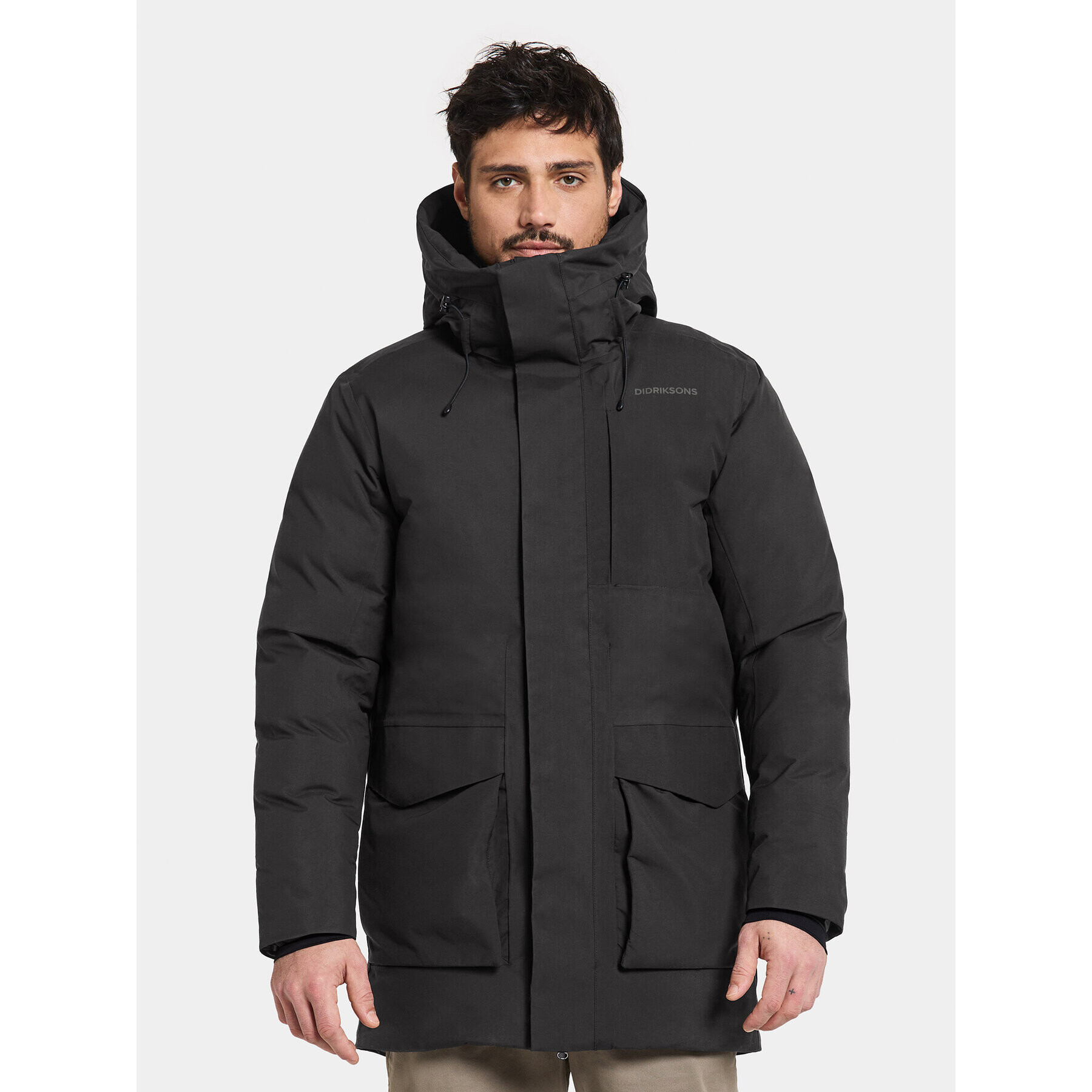 Didriksons Hanorac Akilles Usx Parka 504913 Negru Regular Fit - Pled.ro