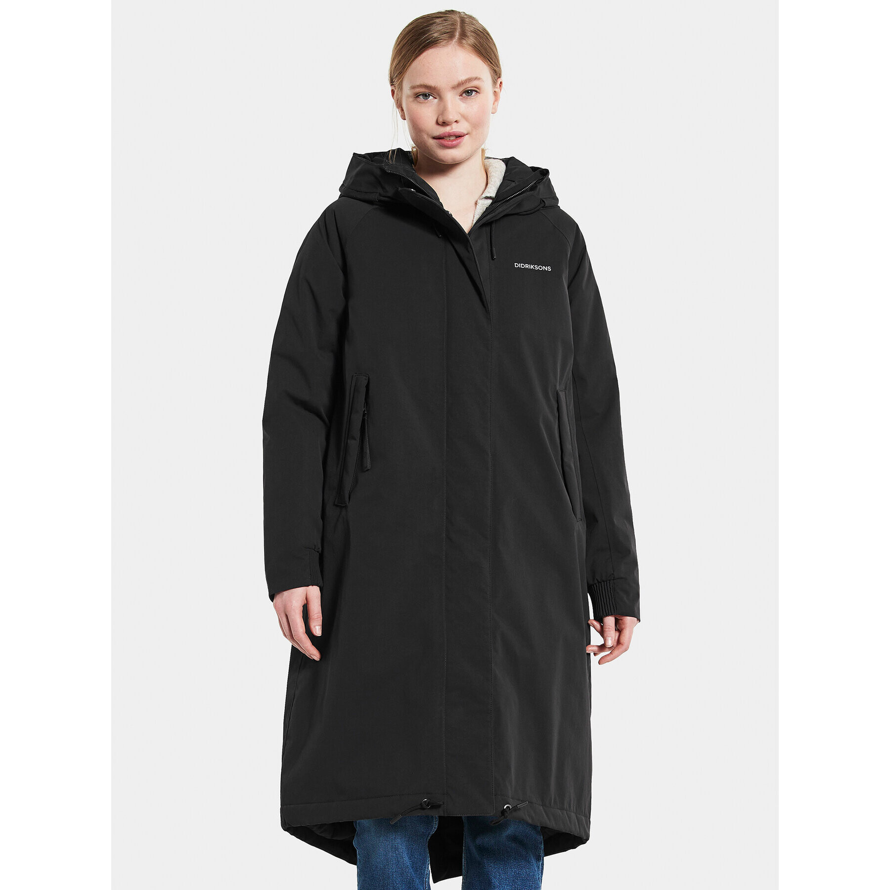 Didriksons Hanorac Alicia 504310 Negru Oversize - Pled.ro