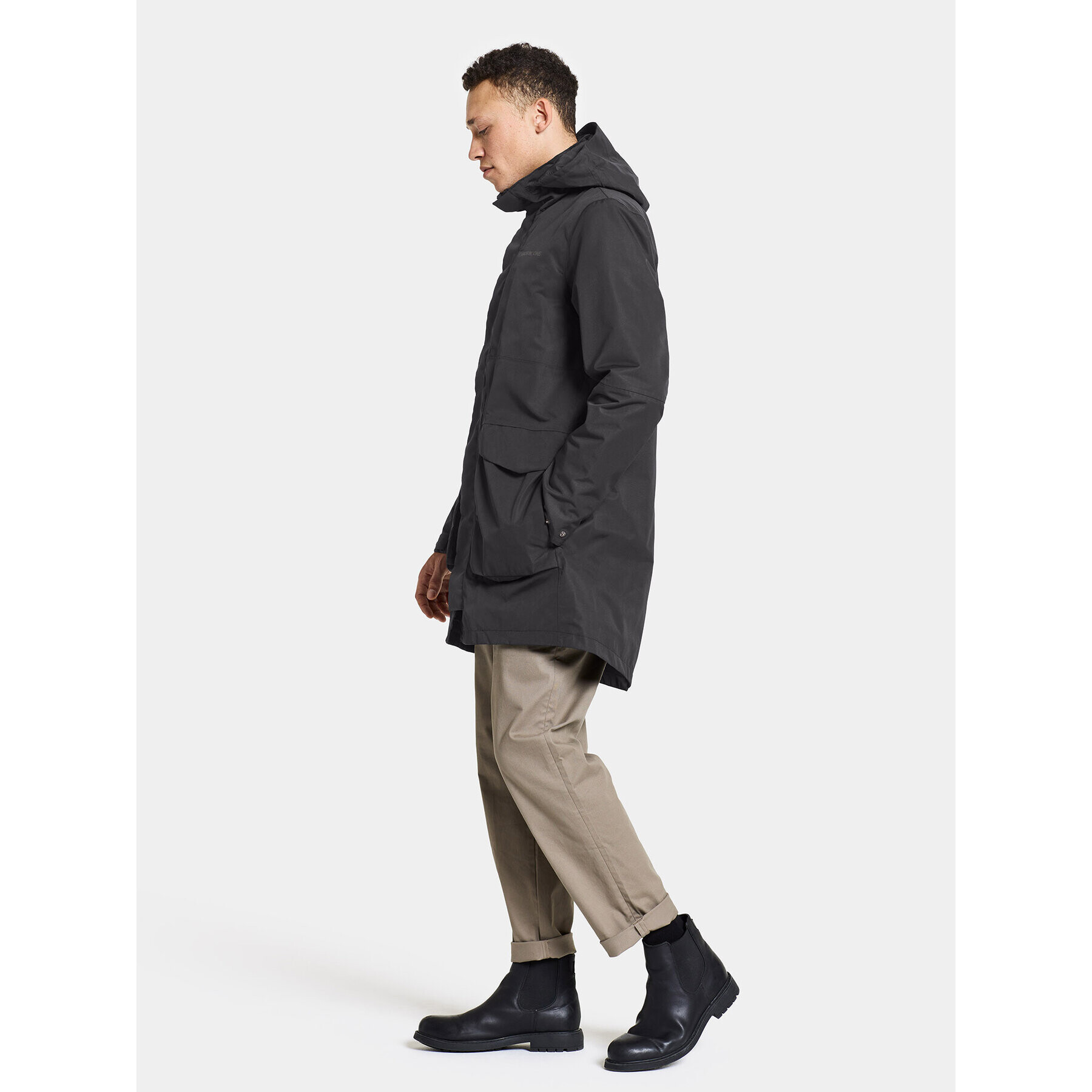 Didriksons Hanorac Andreas Usx Parka 505085 Negru Standard Fit - Pled.ro