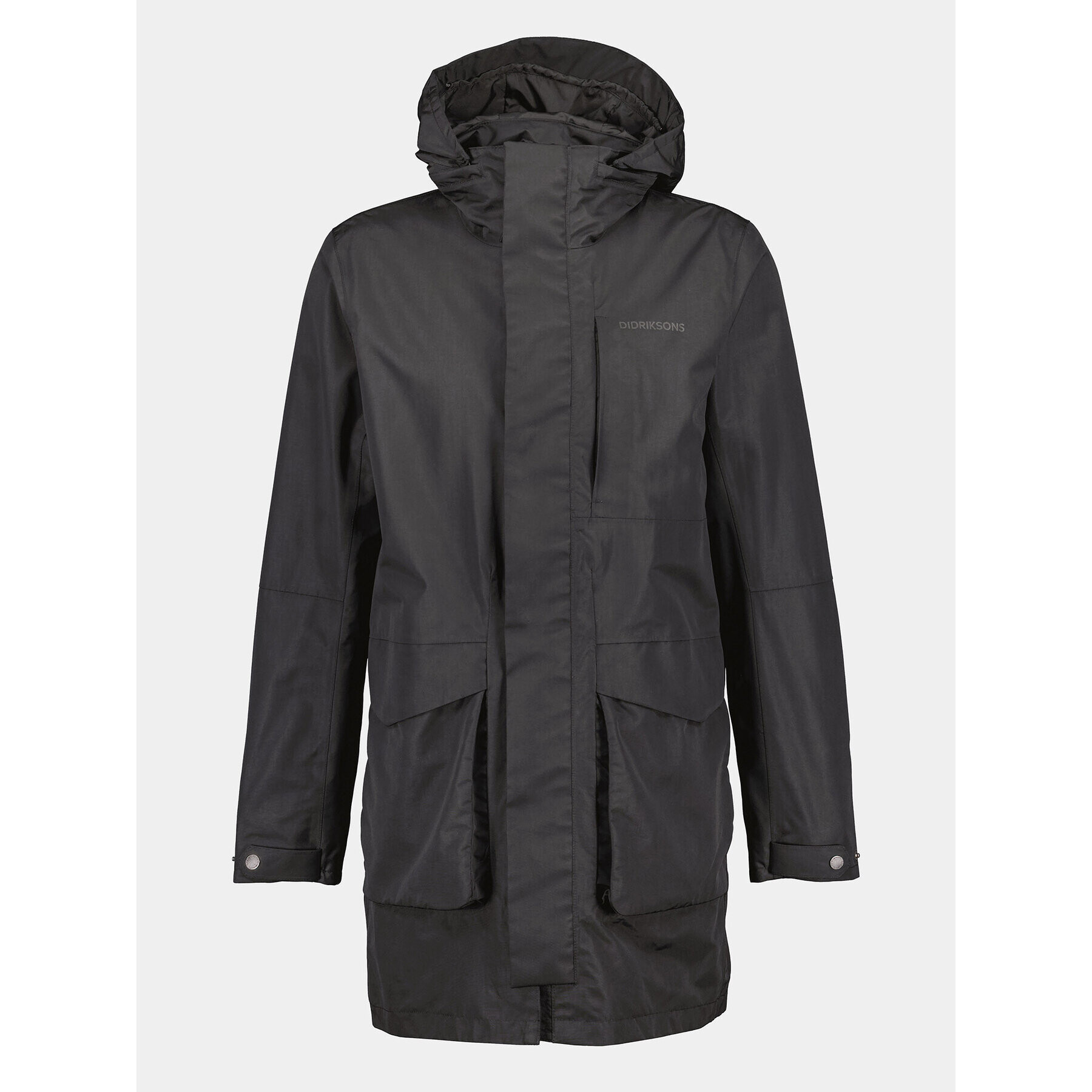 Didriksons Hanorac Andreas Usx Parka 505085 Negru Standard Fit - Pled.ro