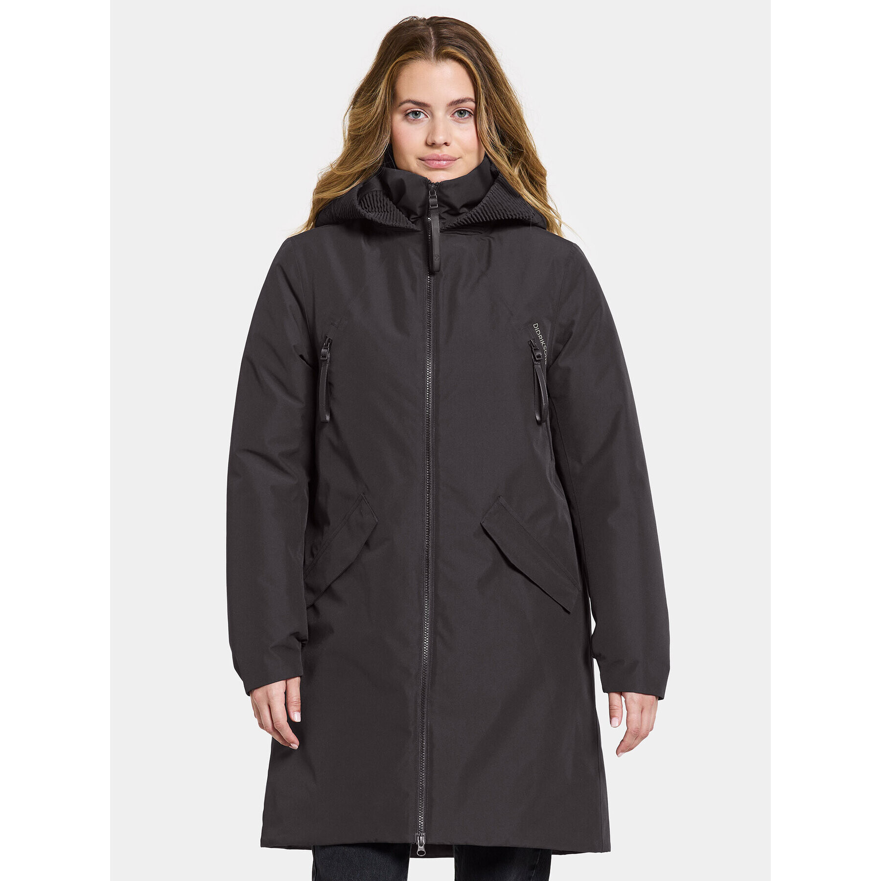 Didriksons Hanorac Bente Wns Parka 504921 Negru Regular Fit - Pled.ro