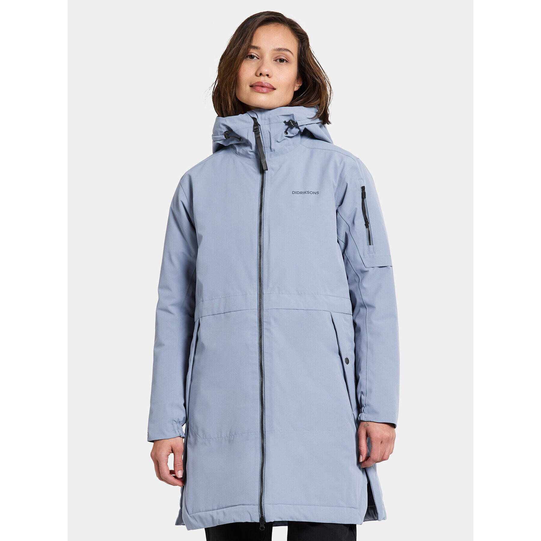 Didriksons Hanorac Ella Wns Parka 2 504835 Albastru Regular Fit - Pled.ro