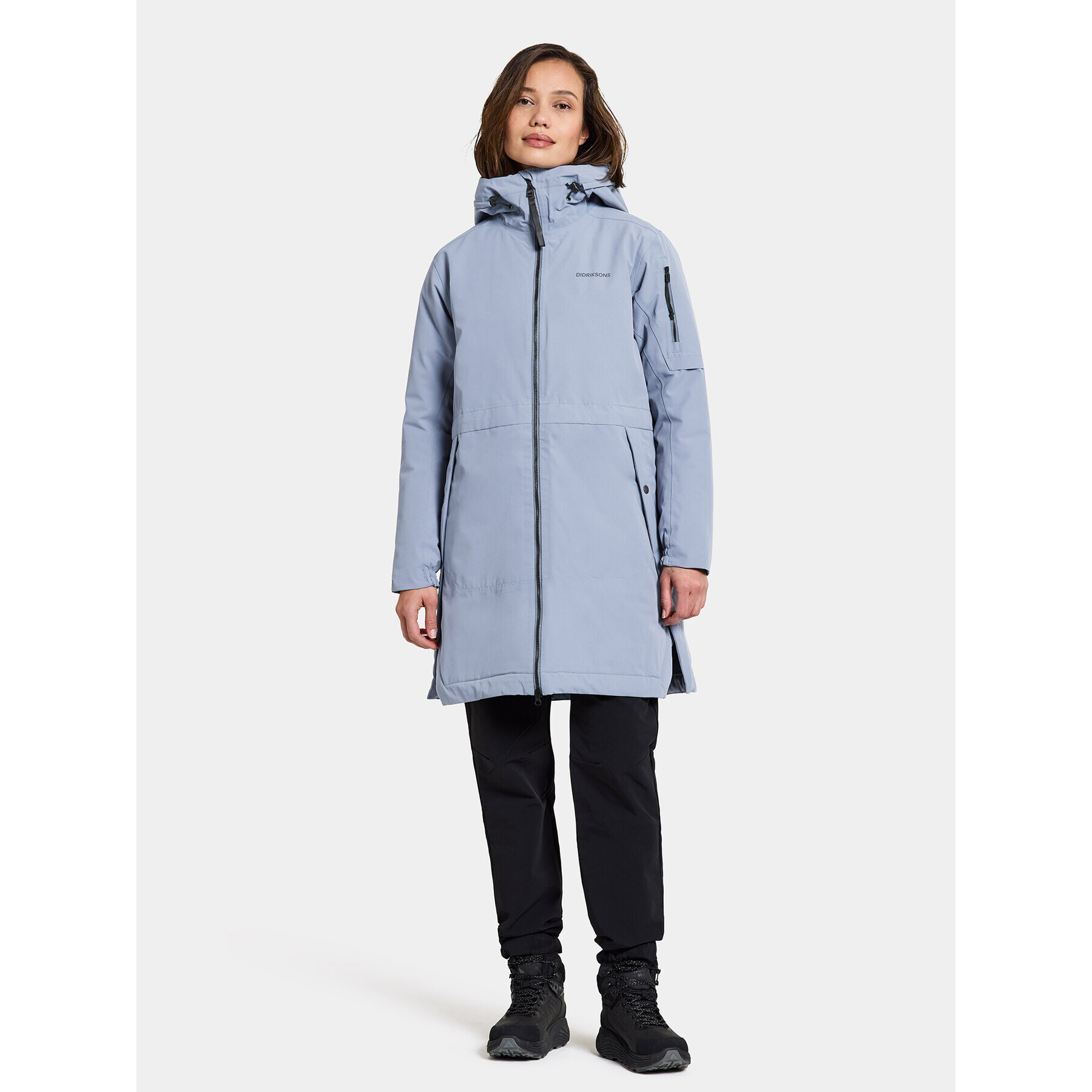 Didriksons Hanorac Ella Wns Parka 2 504835 Albastru Regular Fit - Pled.ro