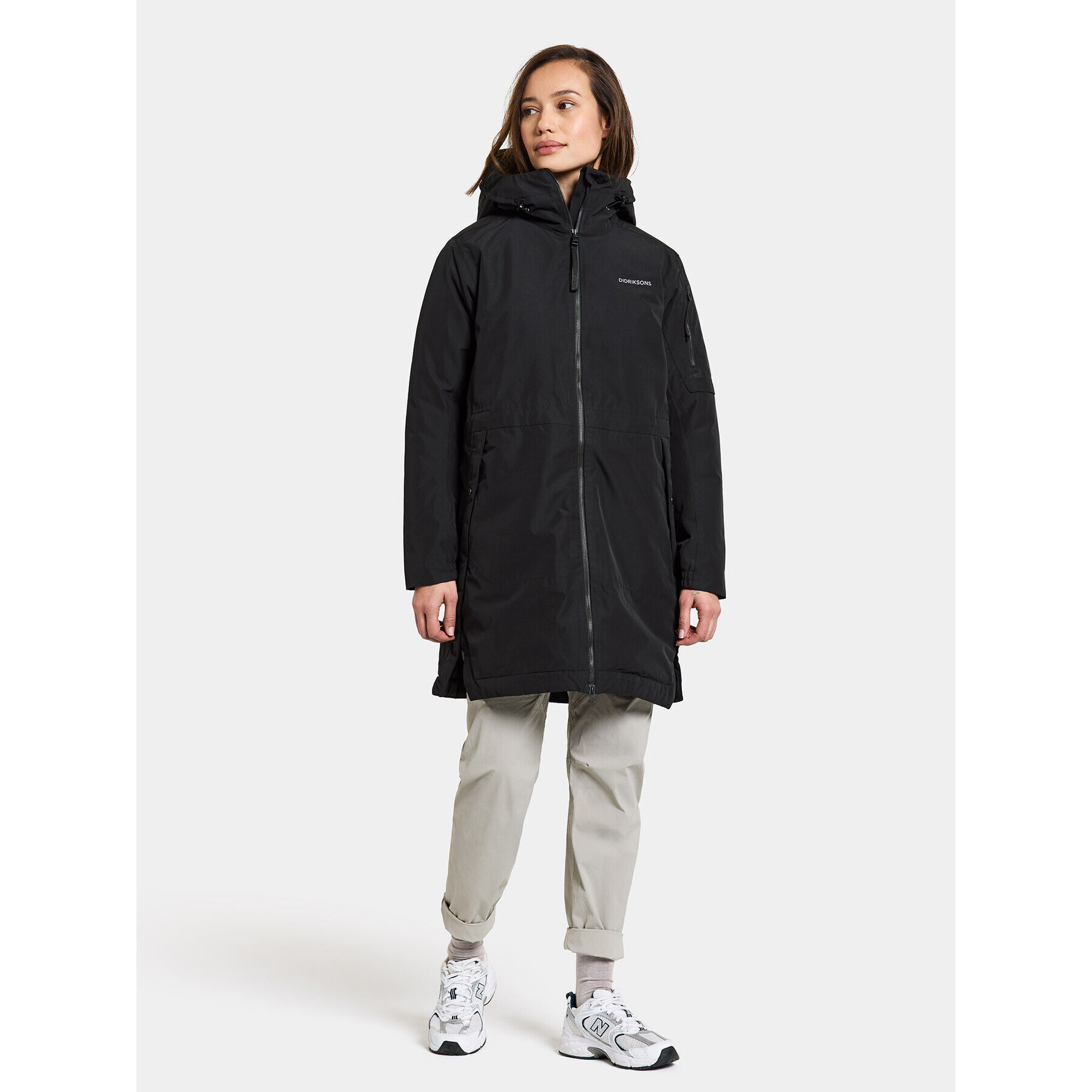 Didriksons Hanorac Ella Wns Parka 2 504835 Negru Regular Fit - Pled.ro