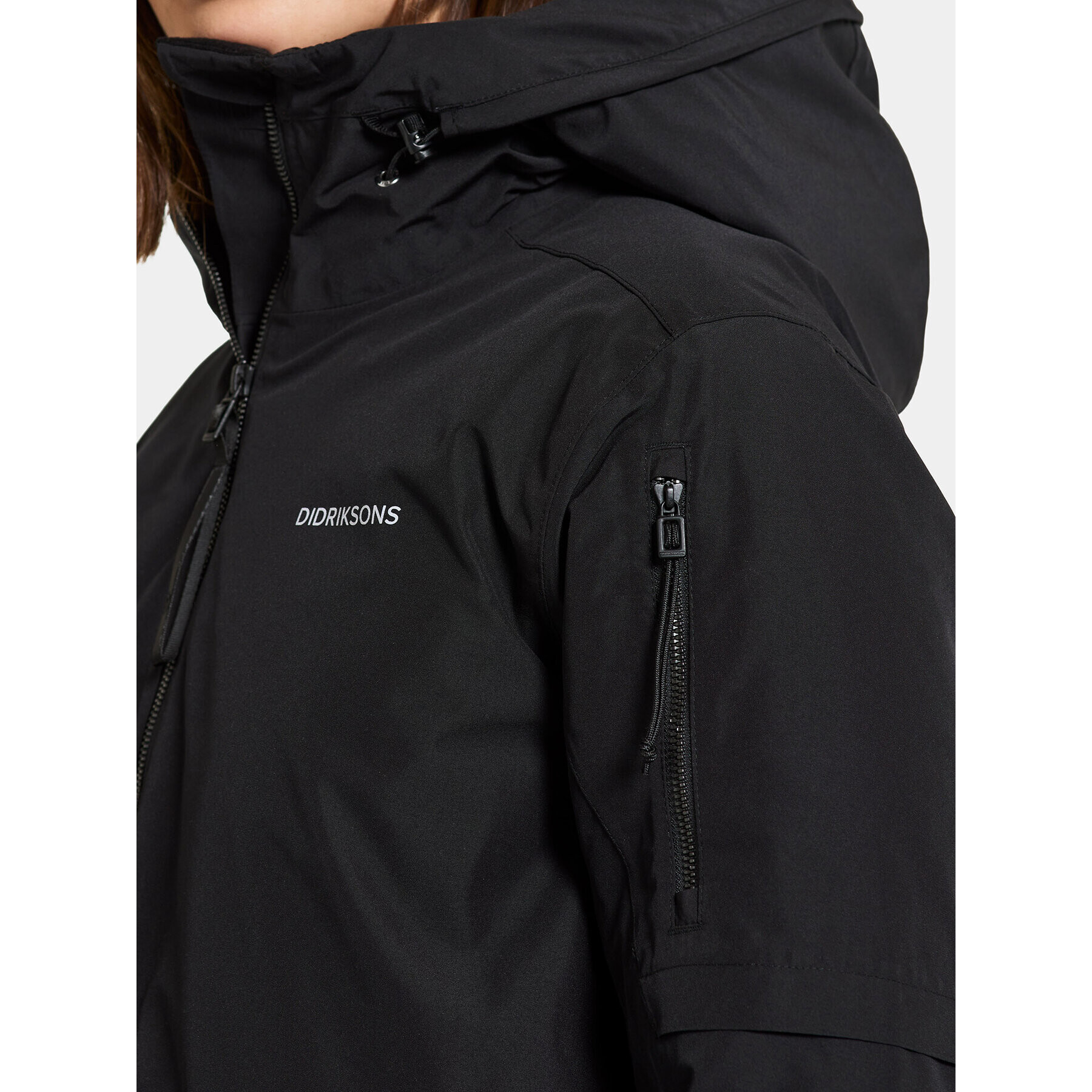 Didriksons Hanorac Ella Wns Parka 2 504835 Negru Regular Fit - Pled.ro