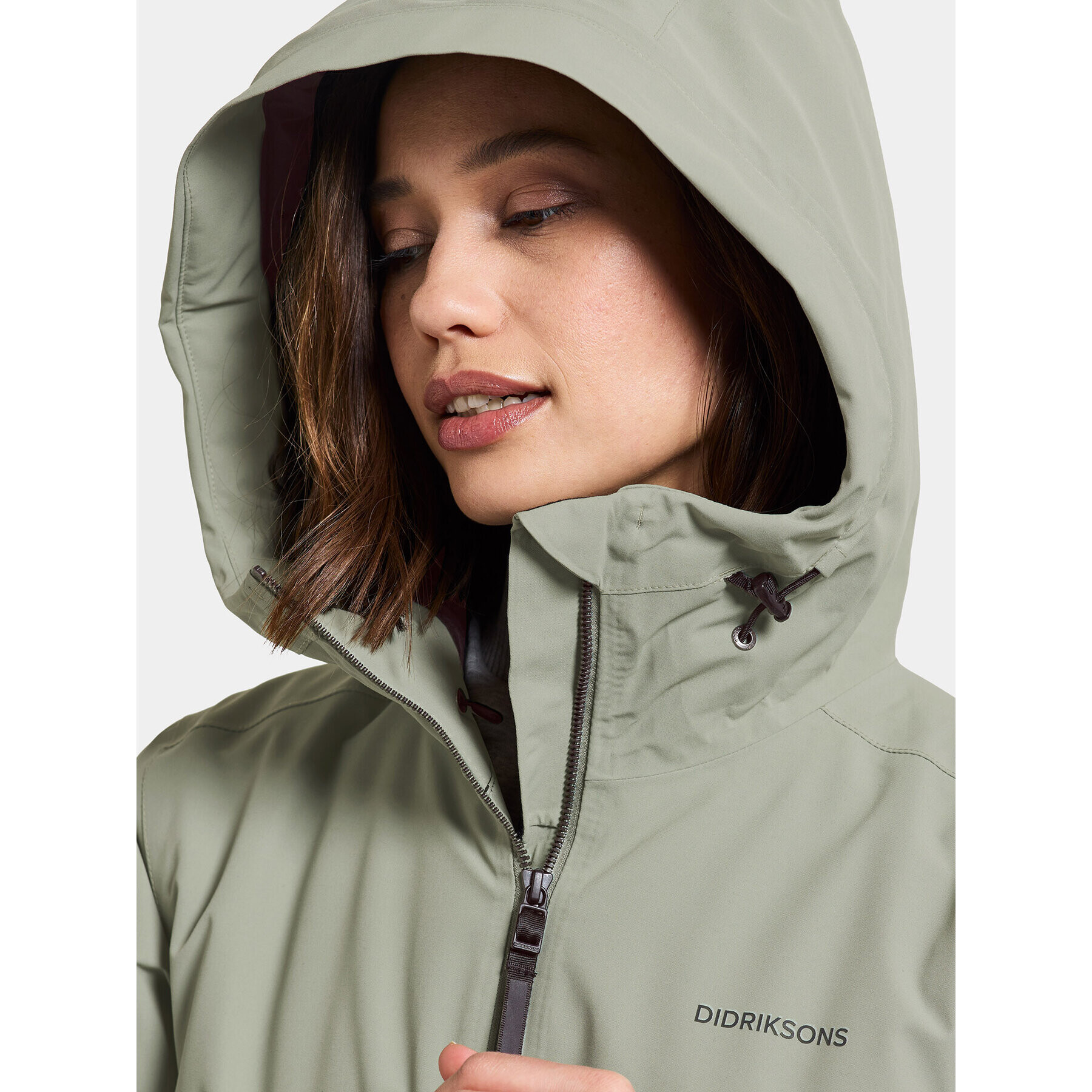 Didriksons Hanorac Ella Wns Parka 2 504835 Verde Regular Fit - Pled.ro