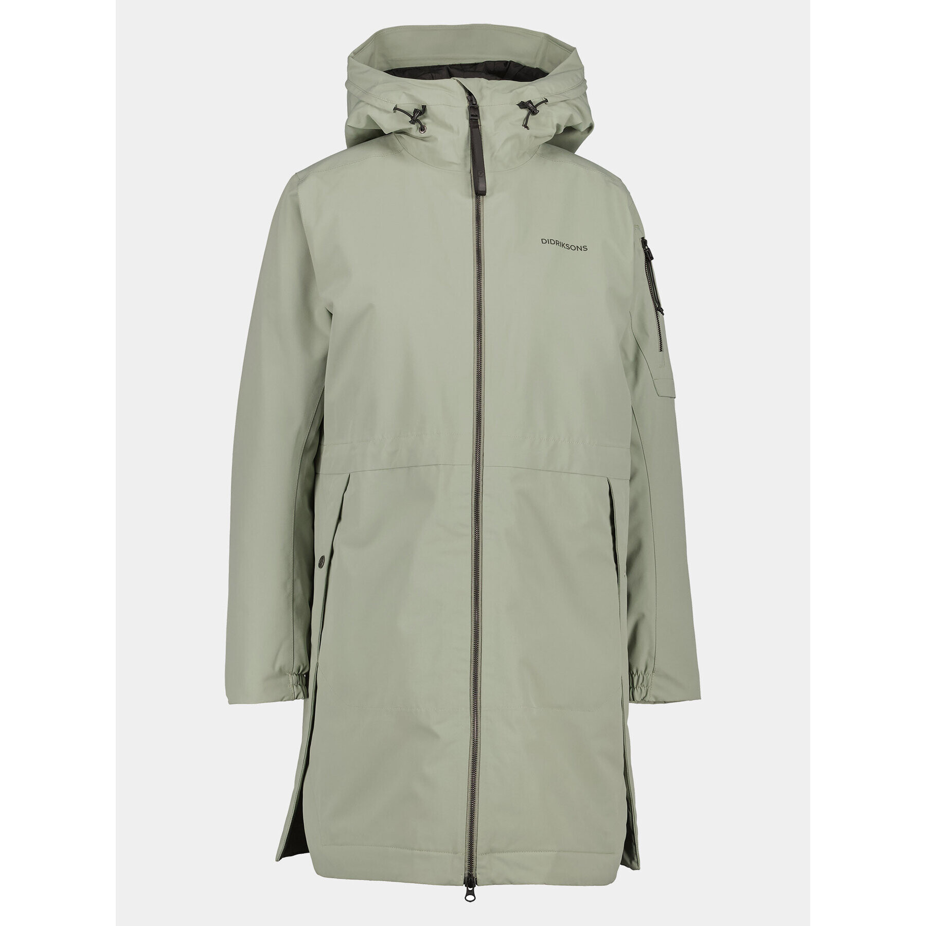 Didriksons Hanorac Ella Wns Parka 2 504835 Verde Regular Fit - Pled.ro