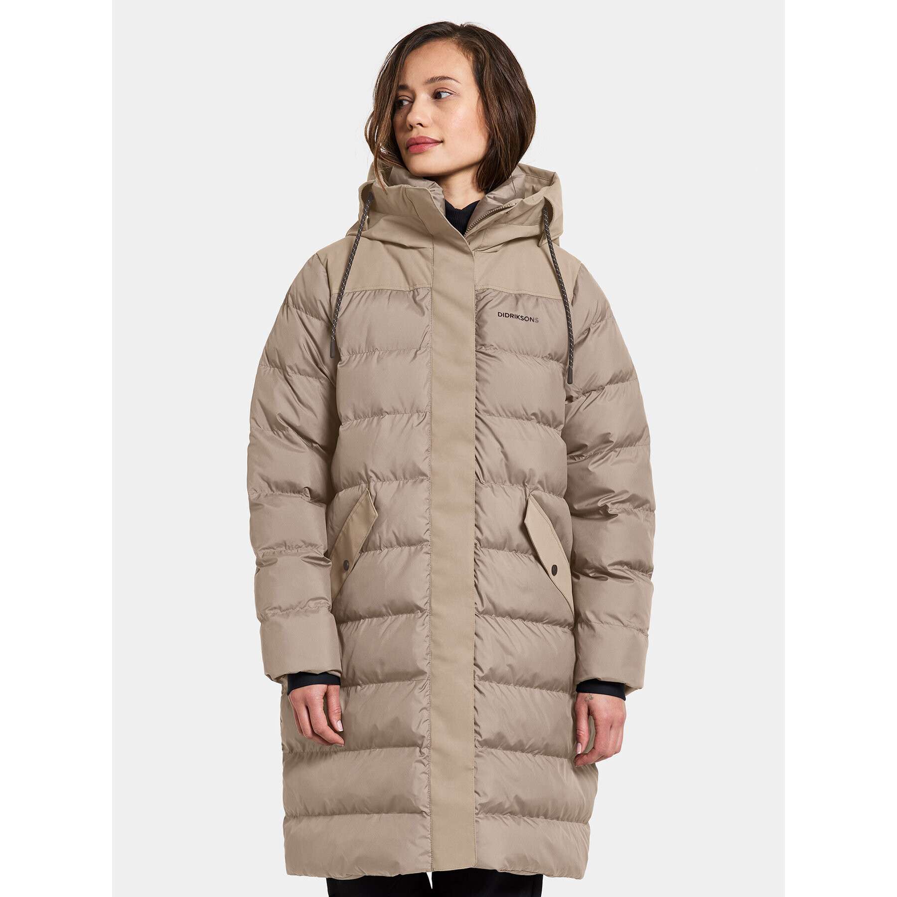 Didriksons Hanorac Fay Wns Parka 504524 Bej Regular Fit - Pled.ro