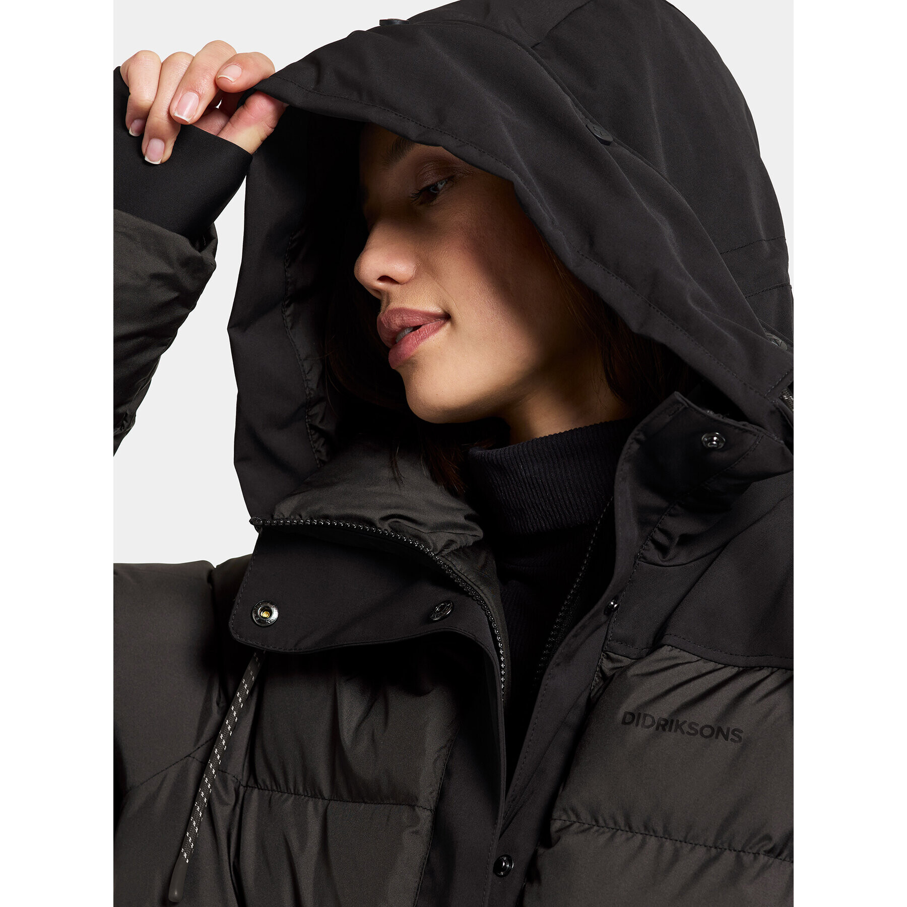 Didriksons Hanorac Fay Wns Parka 504524 Negru Regular Fit - Pled.ro