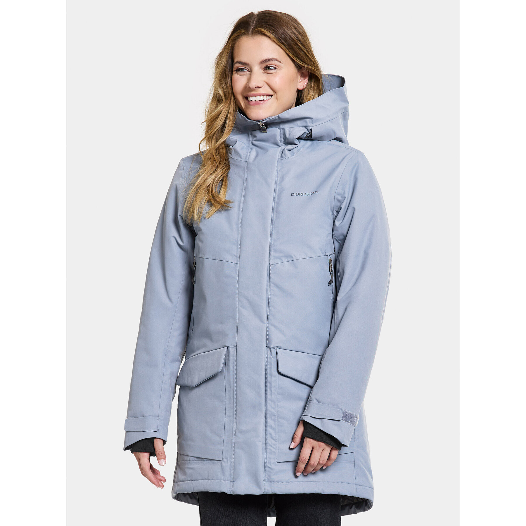 Didriksons Hanorac Frida Wns Parka 7 504815 Albastru Regular Fit - Pled.ro