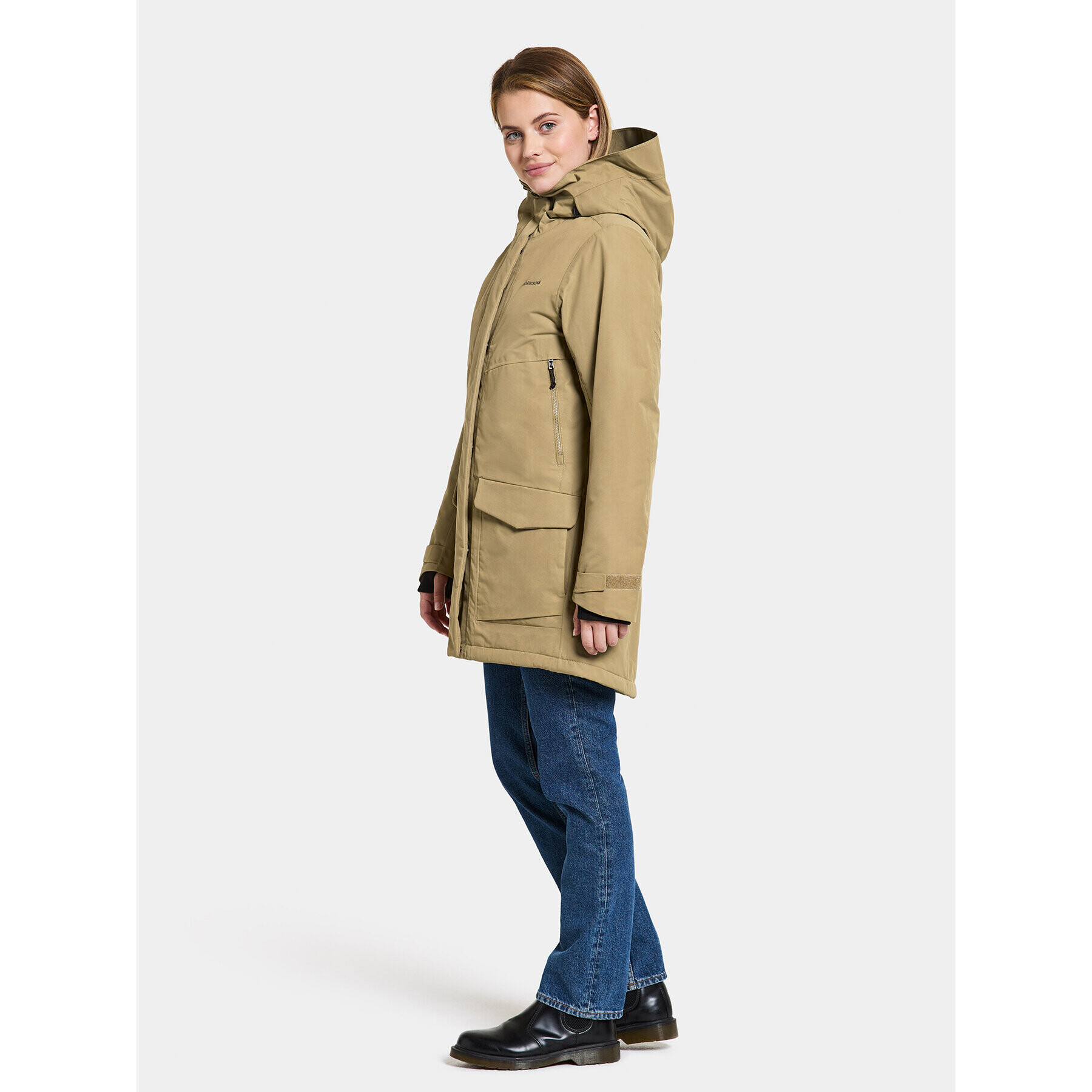 Didriksons Hanorac Frida Wns Parka 7 504815 Bej Regular Fit - Pled.ro