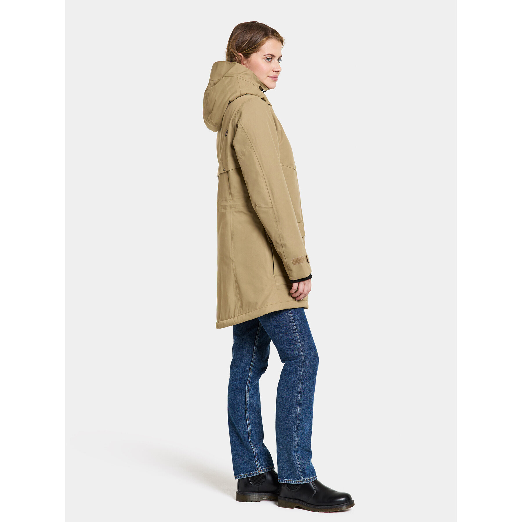 Didriksons Hanorac Frida Wns Parka 7 504815 Bej Regular Fit - Pled.ro