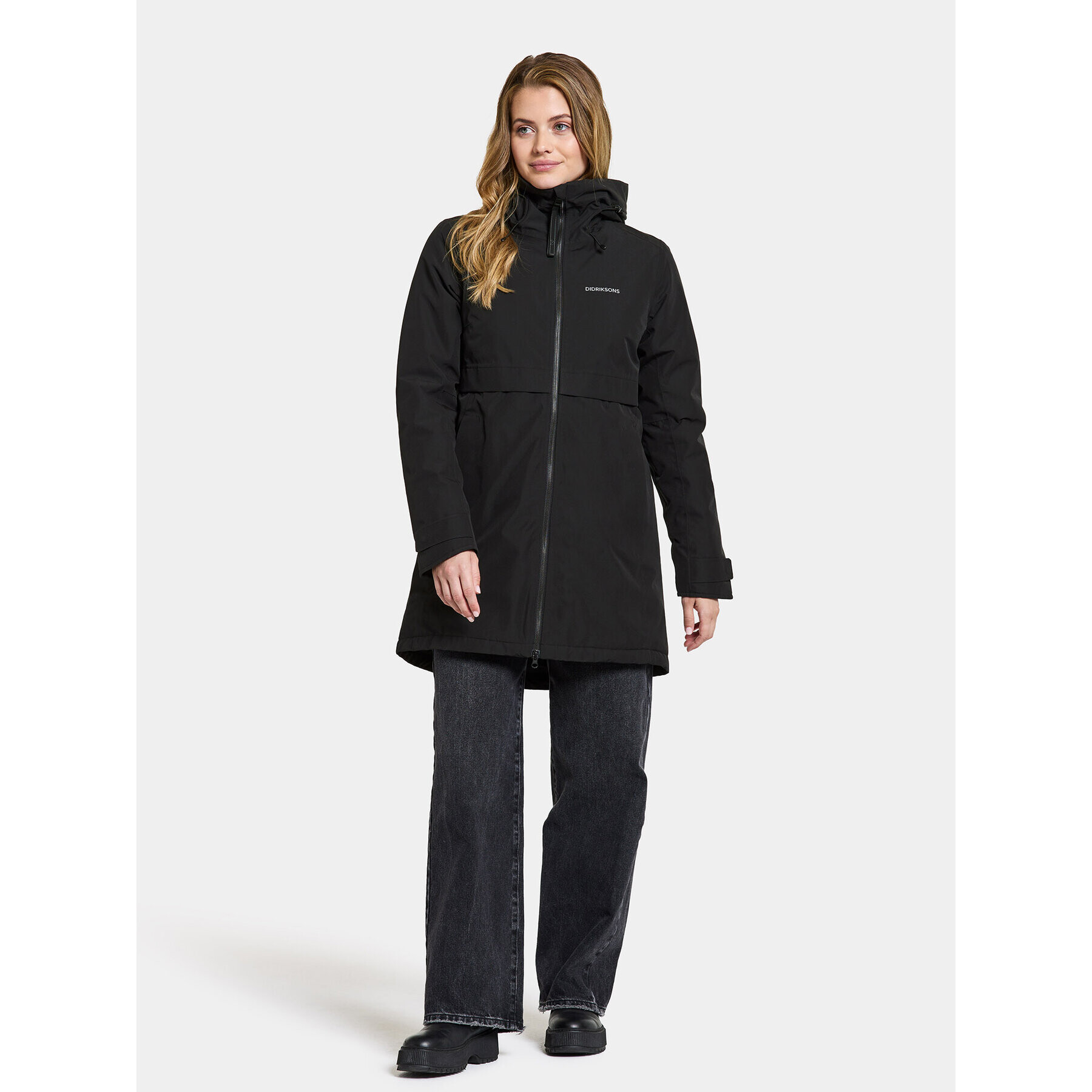 Didriksons Hanorac Helle Wns Parka 5 504301 Negru Regular Fit - Pled.ro