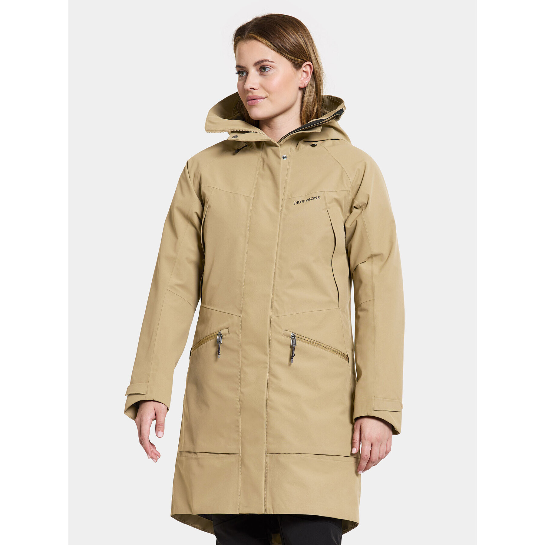 Didriksons Hanorac Ilma Wns Parka 8 504813 Bej Regular Fit - Pled.ro