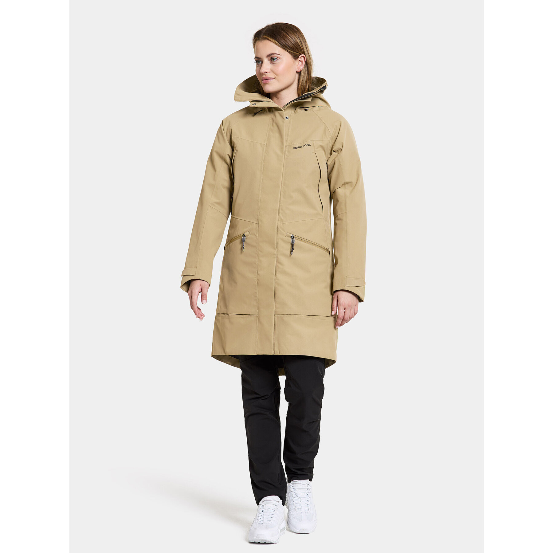 Didriksons Hanorac Ilma Wns Parka 8 504813 Bej Regular Fit - Pled.ro