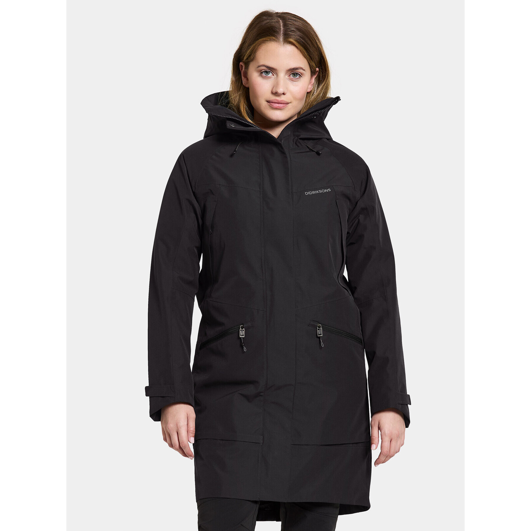 Didriksons Hanorac Ilma Wns Parka 8 504813 Negru Regular Fit - Pled.ro