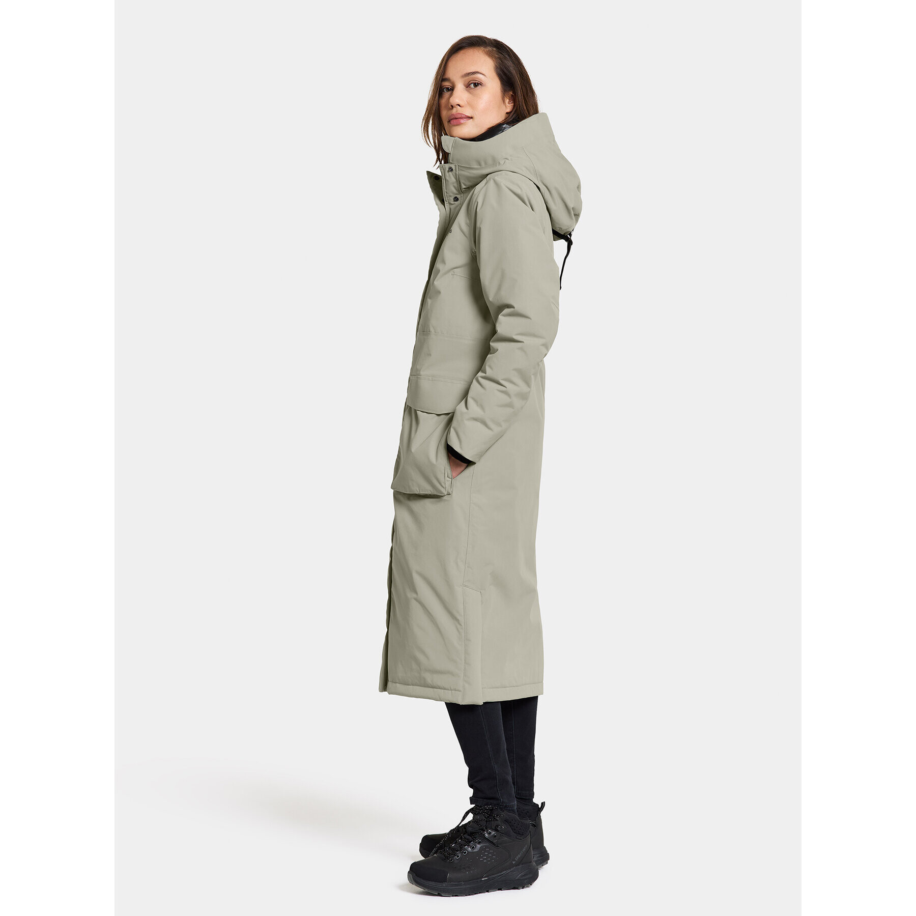 Didriksons Hanorac Leya Wns Parka L 3 504846 Verde Regular Fit - Pled.ro