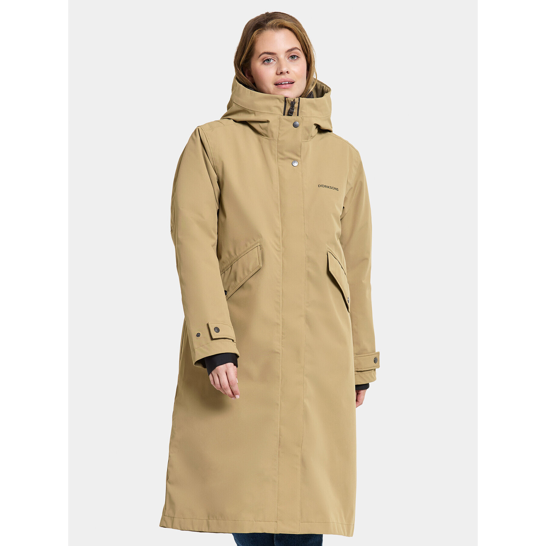 Didriksons Hanorac Mia Wns Parka L 504828 Bej Regular Fit - Pled.ro