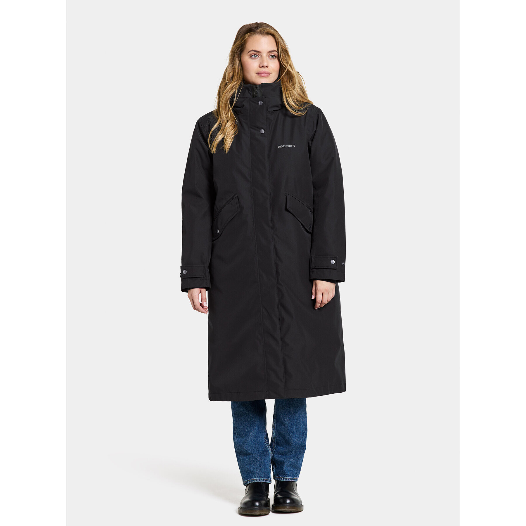 Didriksons Hanorac Mia Wns Parka L 504828 Negru Regular Fit - Pled.ro