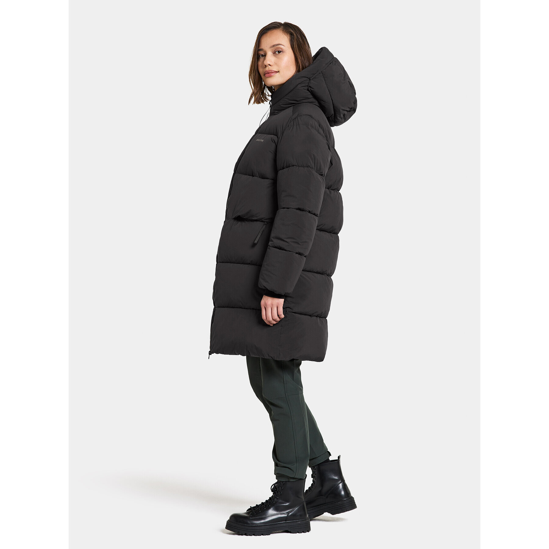 Didriksons Hanorac Nomi Wns Parka 3 504832 Negru Regular Fit - Pled.ro