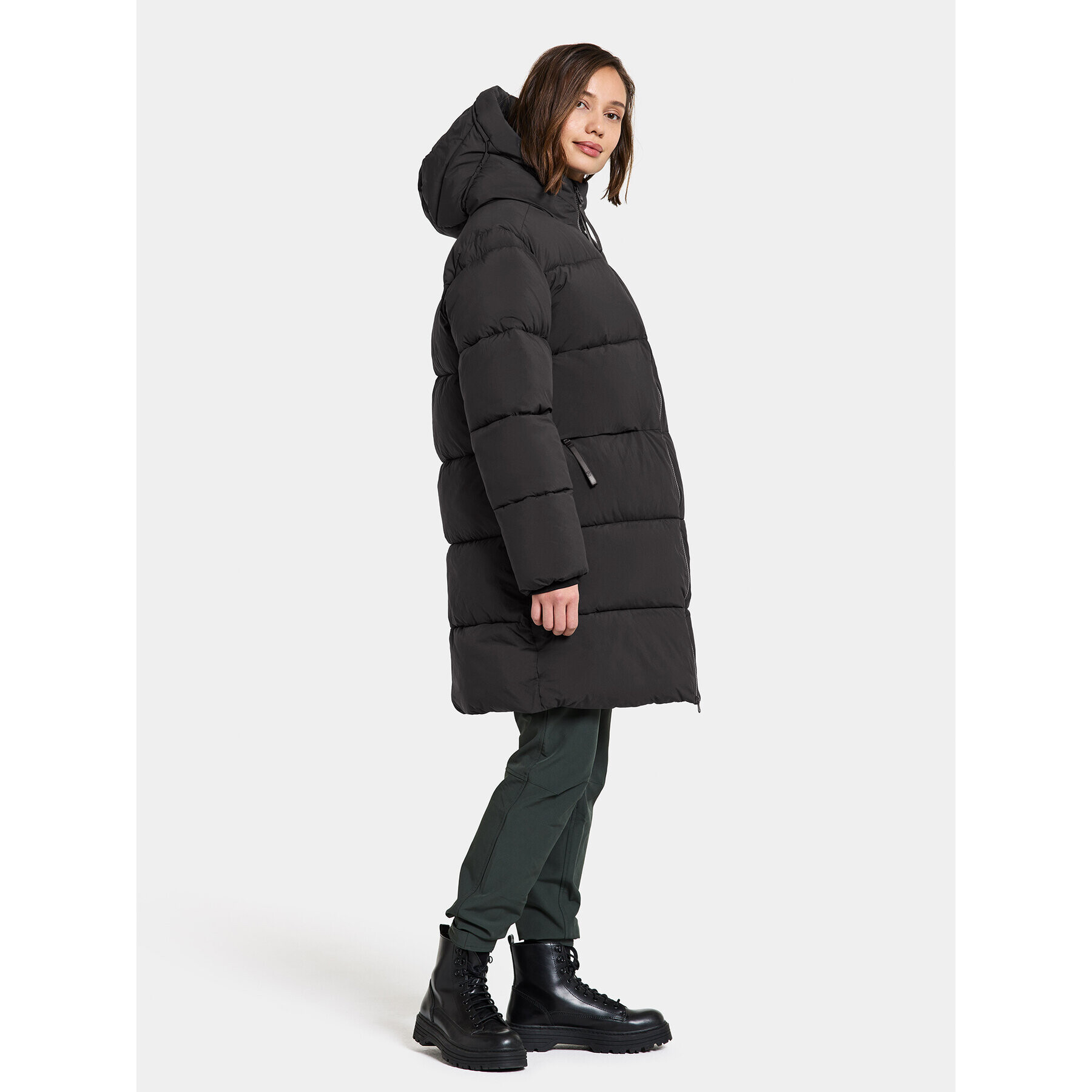 Didriksons Hanorac Nomi Wns Parka 3 504832 Negru Regular Fit - Pled.ro