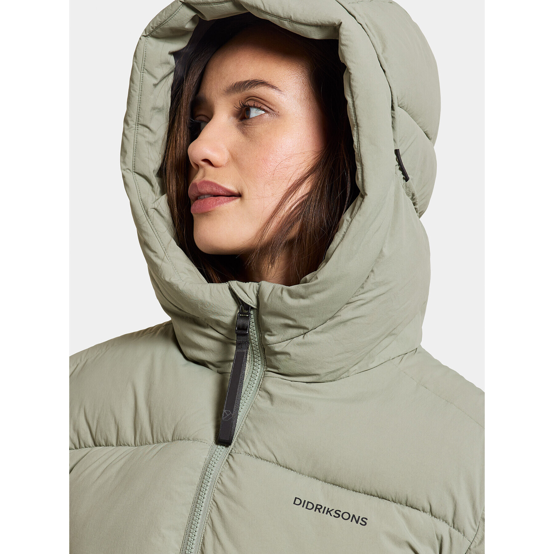 Didriksons Hanorac Nomi Wns Parka 3 504832 Verde Regular Fit - Pled.ro