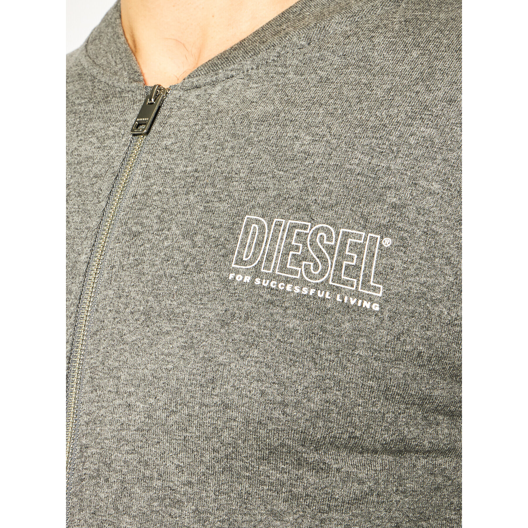 Diesel Bluză Justin-Z 00SFWI 0QAZK Gri Regular Fit - Pled.ro