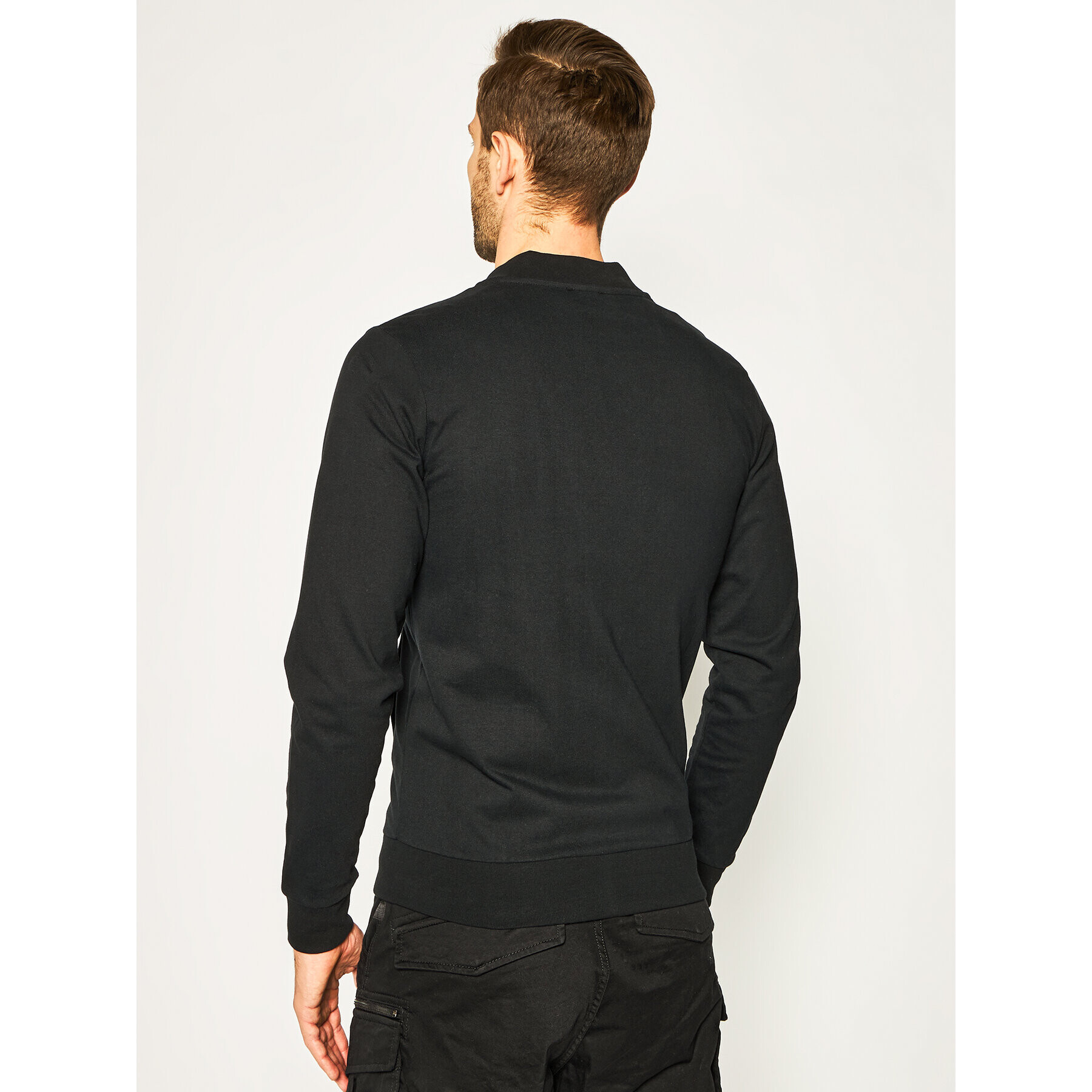 Diesel Bluză Justin-Z 00SFWI 0QAZK Negru Regular Fit - Pled.ro