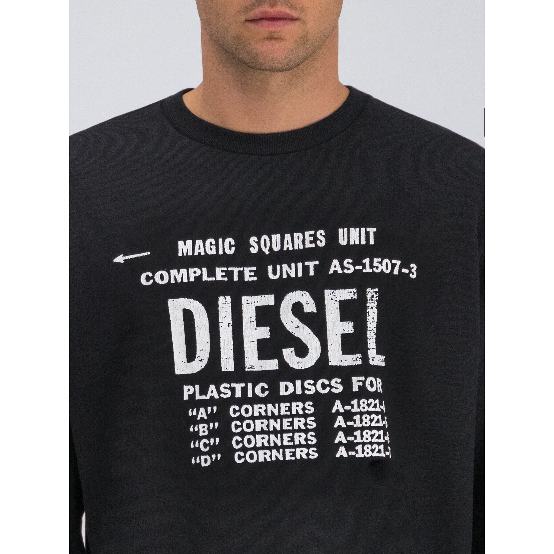 Diesel Bluză S-Gir-B5 00S57H 0BAWT Negru Regular Fit - Pled.ro