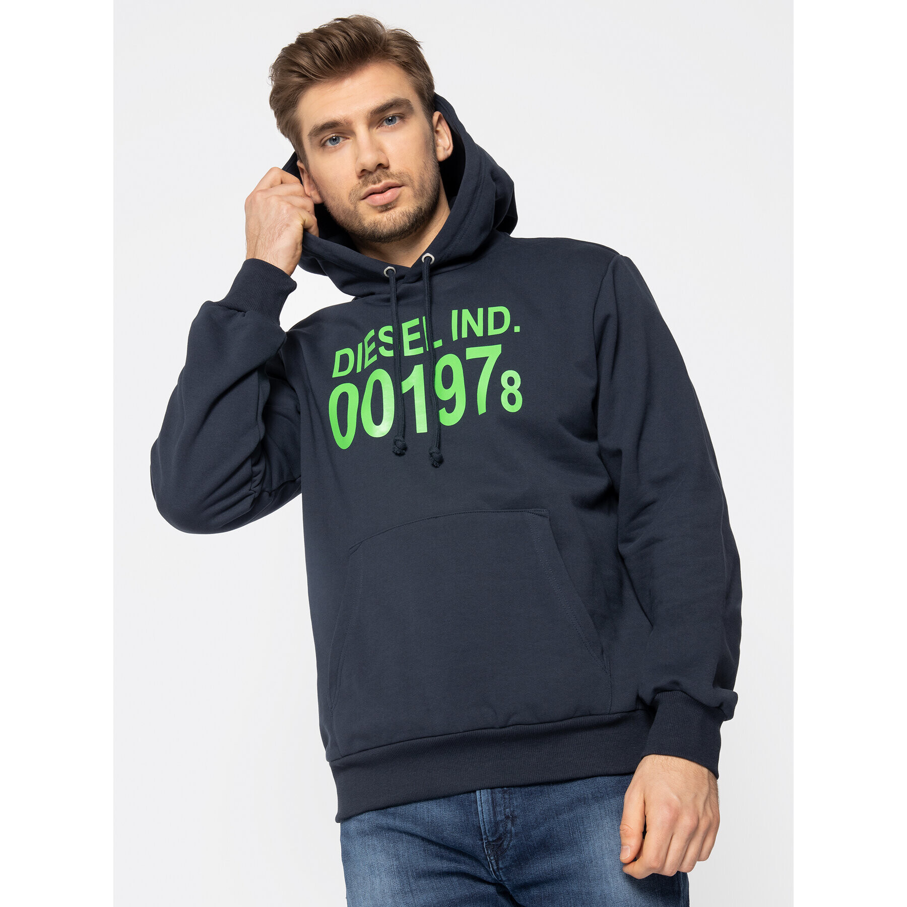 Diesel Bluză S-Girk 00SAUN 0IAJH Bleumarin Regular Fit - Pled.ro