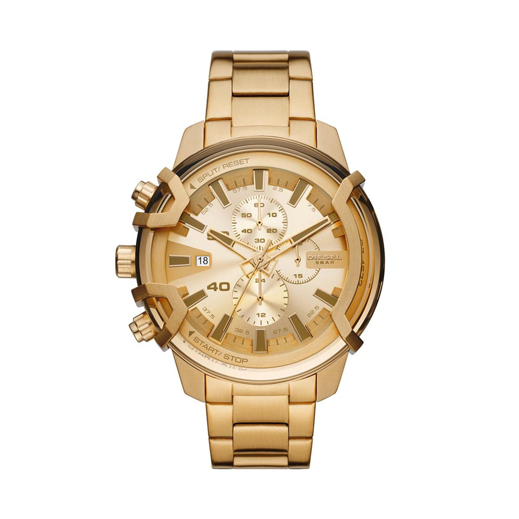 Diesel Ceas Griffed Chrono DZ4573 Auriu - Pled.ro