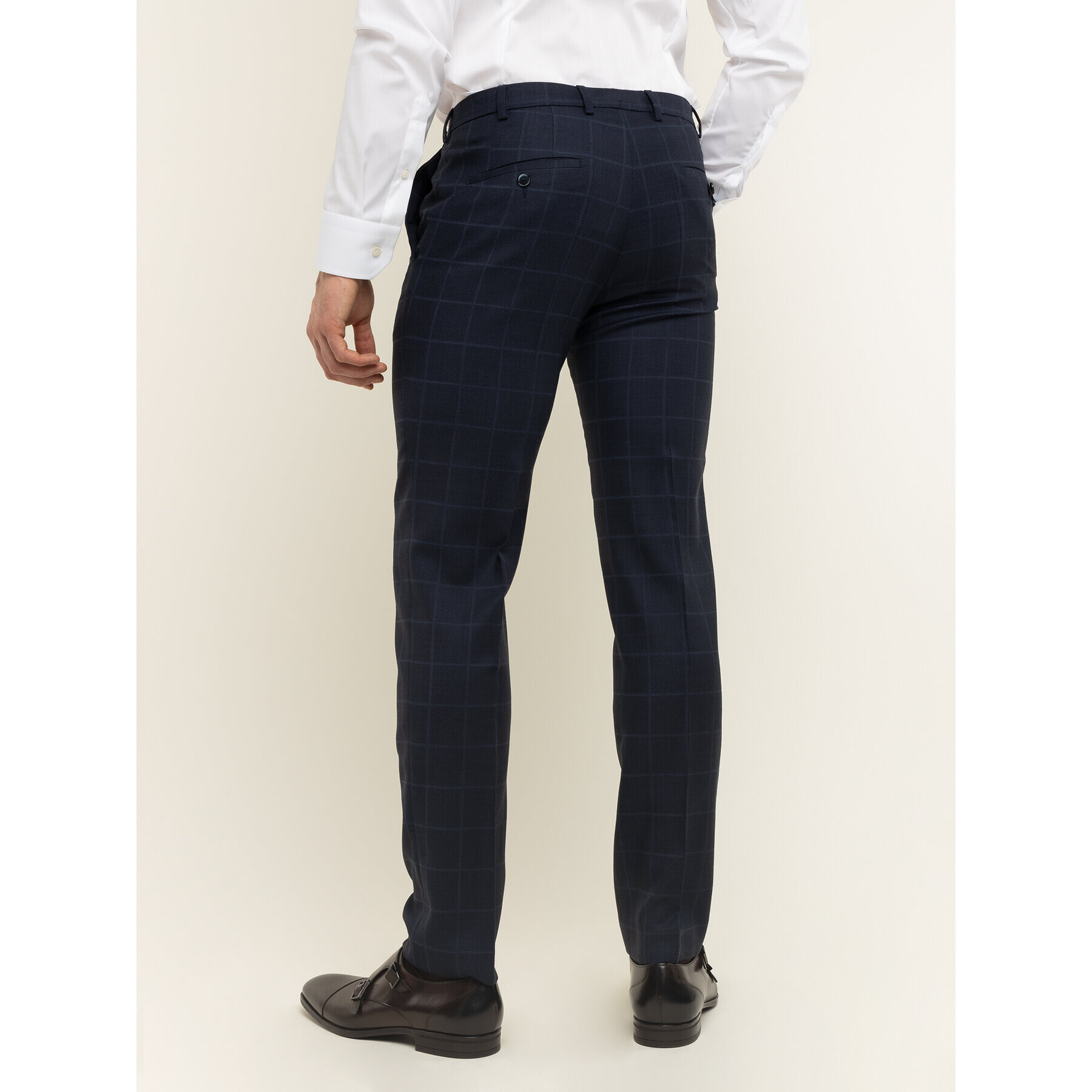 Digel Pantaloni de costum 1293416 Bleumarin Regular Fit - Pled.ro