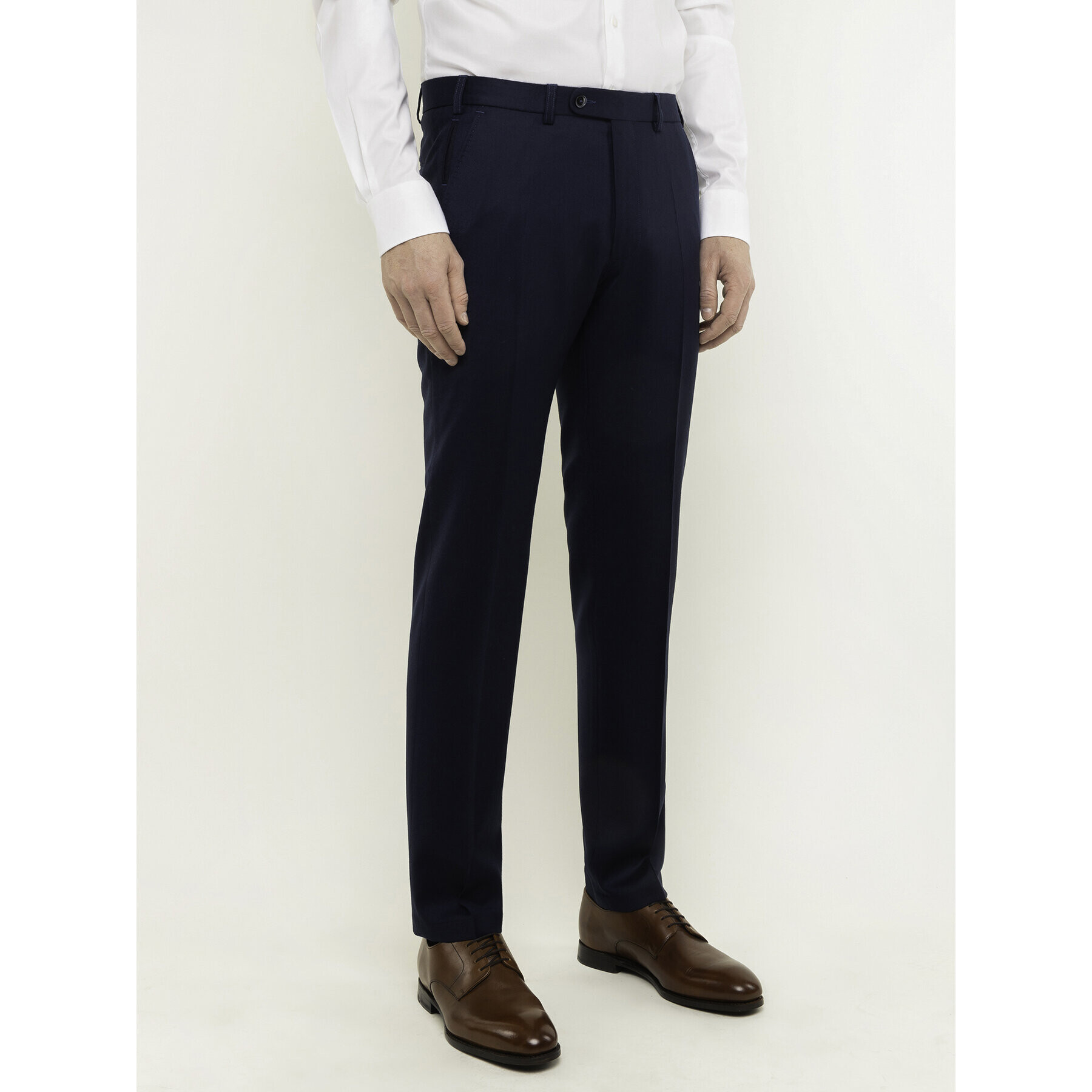 Digel Pantaloni din material 1291209 Bleumarin Regular Fit - Pled.ro