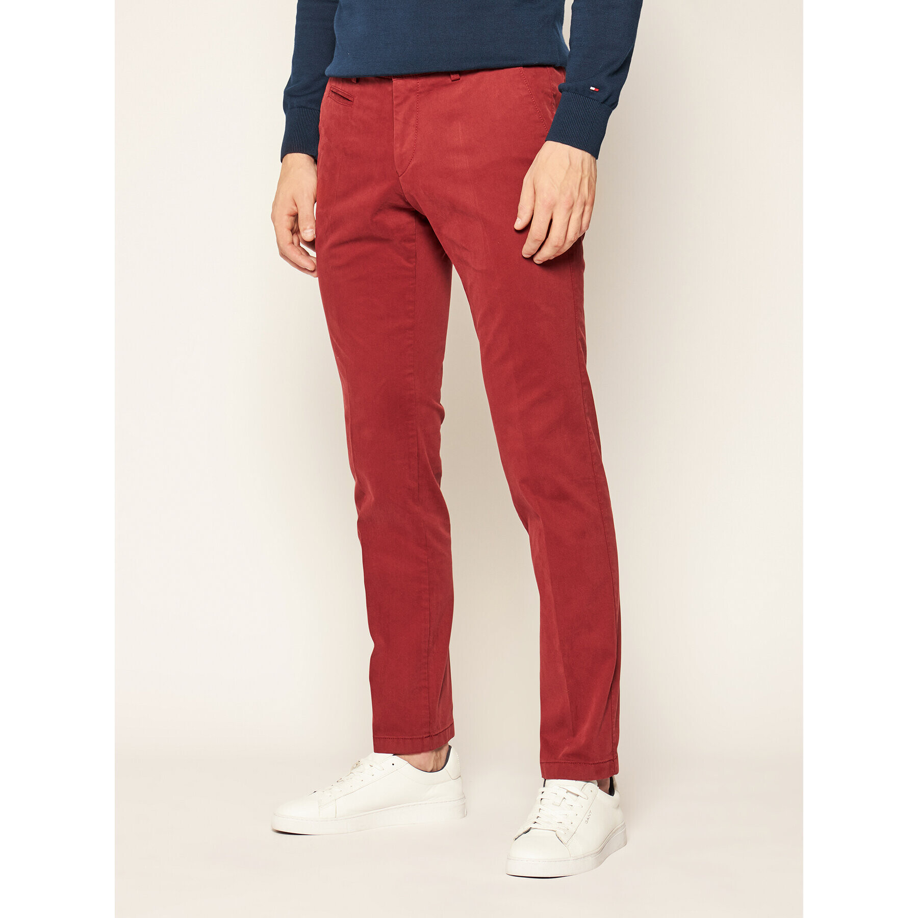 Digel Pantaloni chino Kim 88140 Gri Modern Fit - Pled.ro