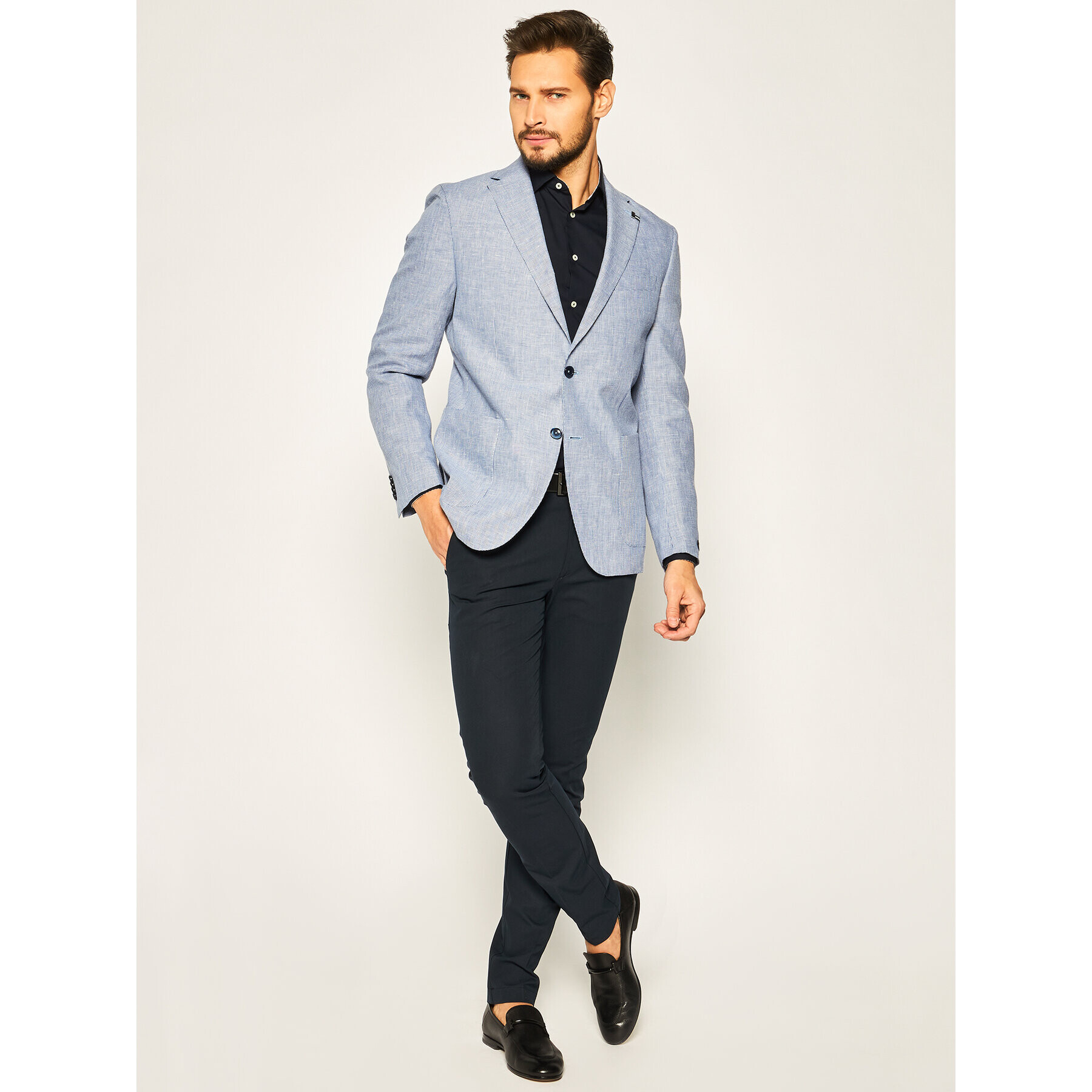 Digel Sacou Edward 1102368 Albastru Slim Fit - Pled.ro