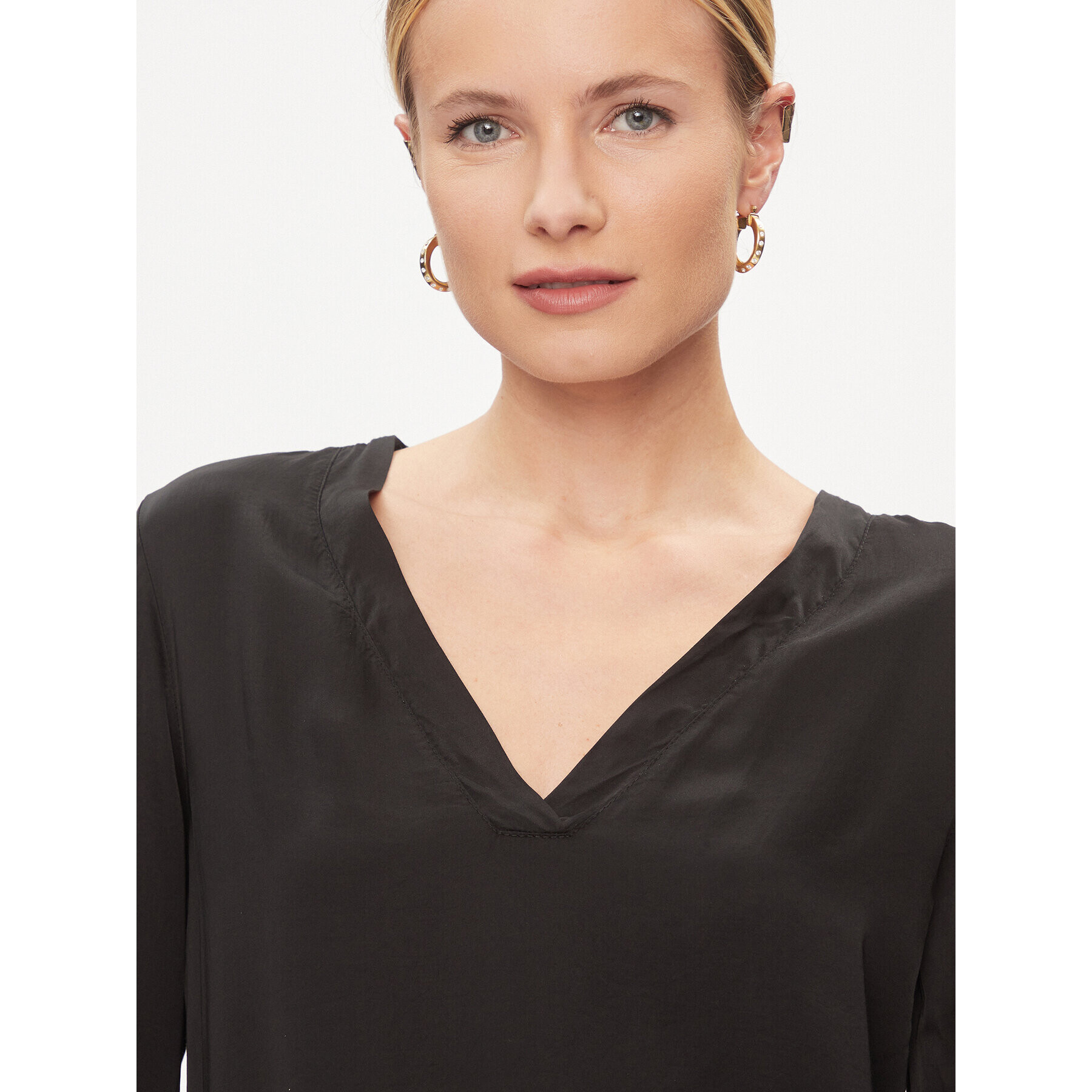 Dixie Bluză C239Z014A Negru Loose Fit - Pled.ro