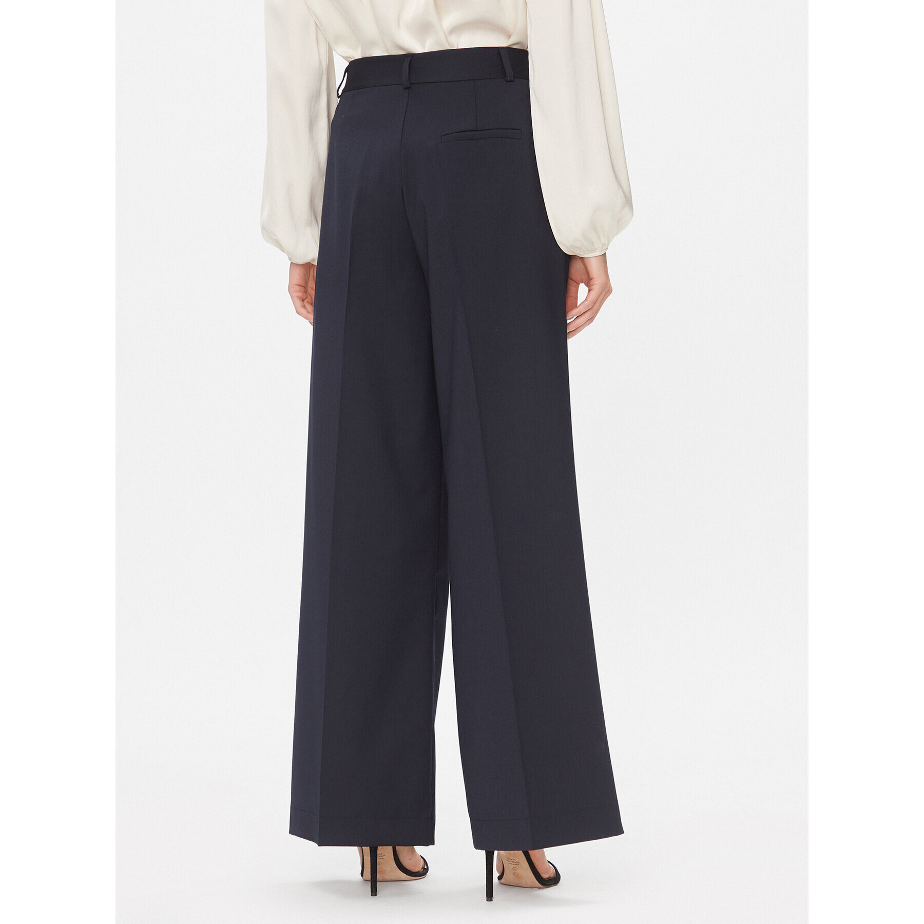 Dixie Pantaloni din material PCHSVCGA Bleumarin Relaxed Fit - Pled.ro