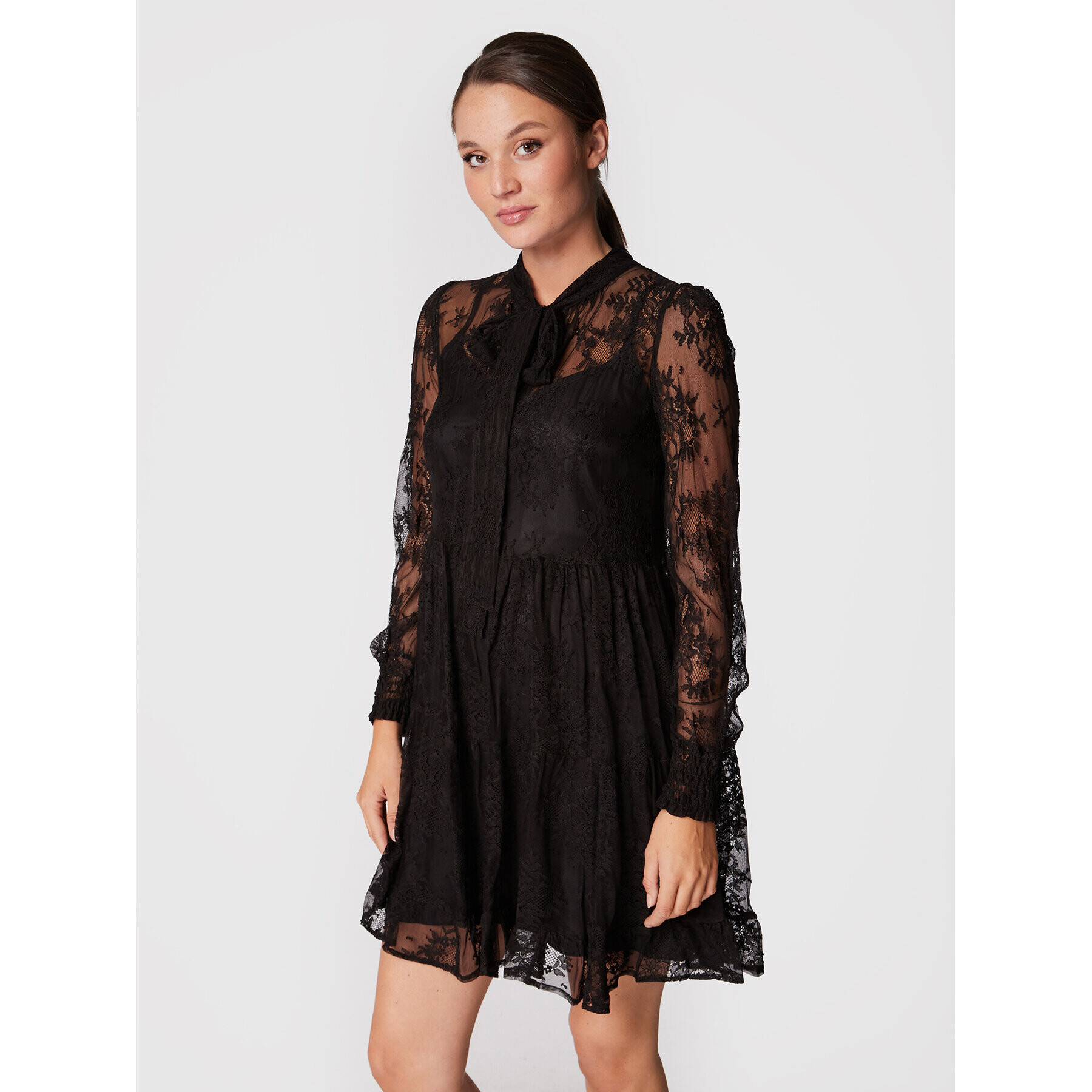 Dixie Rochie cocktail AHHQTCUA Negru Regular Fit - Pled.ro