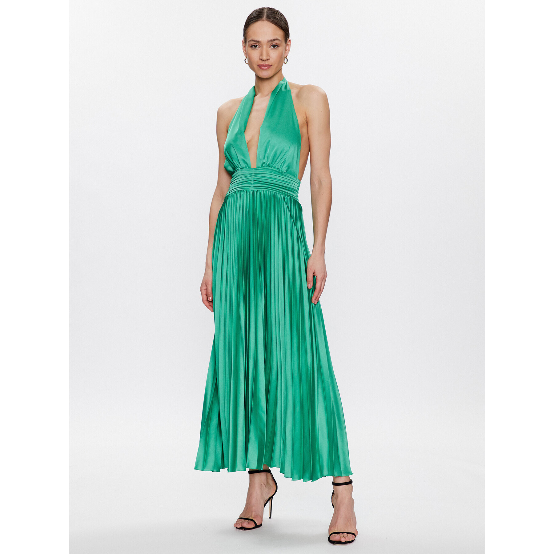 Dixie Rochie de seară A319V018A Verde Regular Fit - Pled.ro