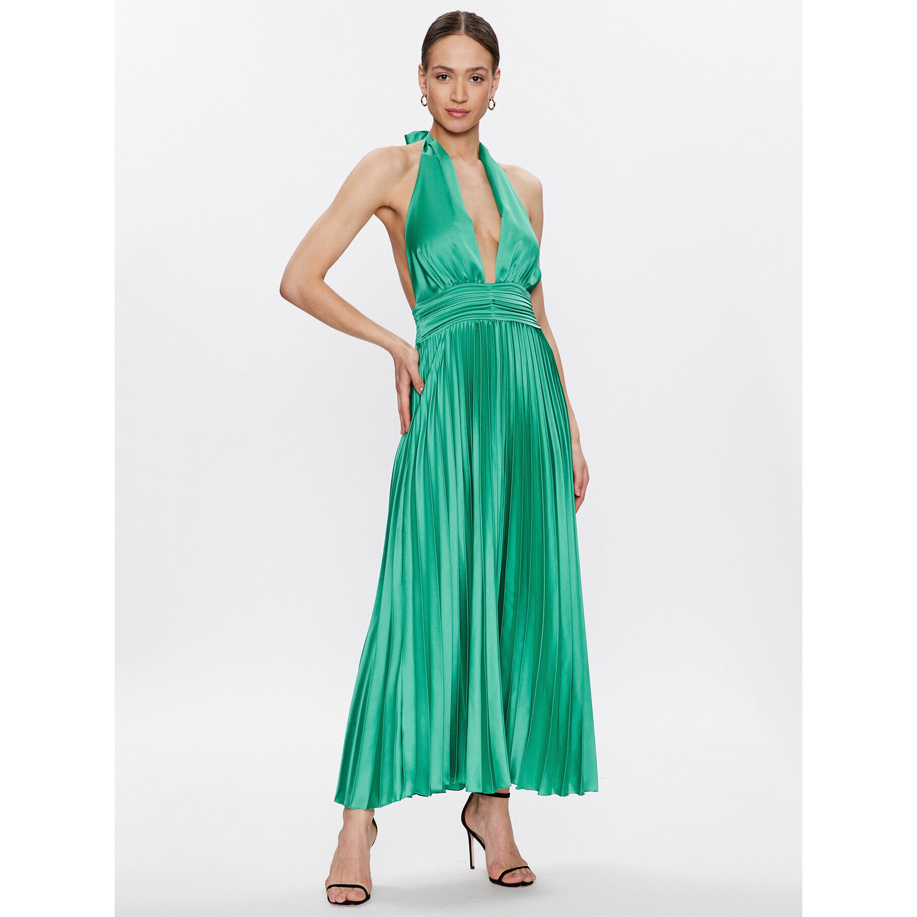 Dixie Rochie de seară A319V018A Verde Regular Fit - Pled.ro