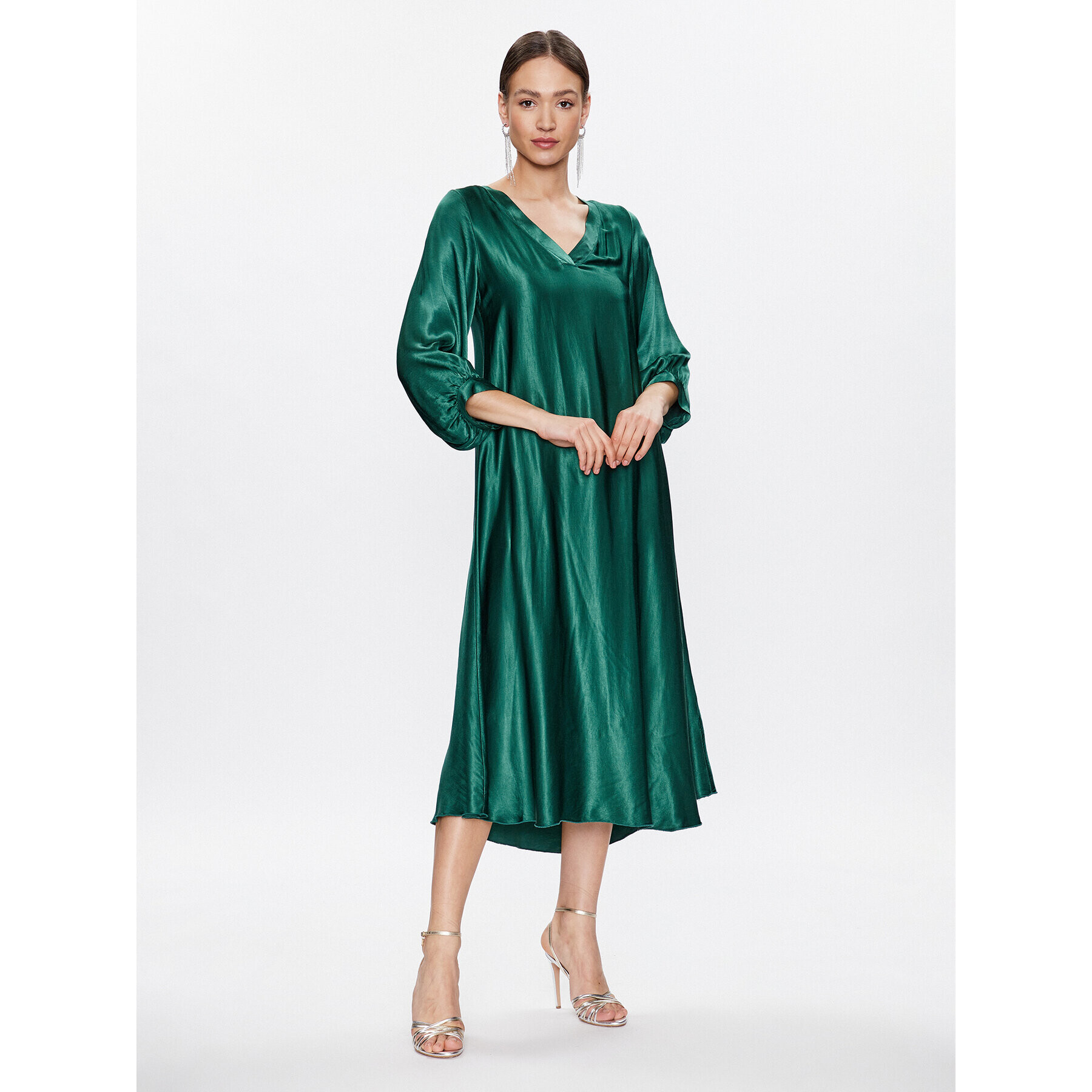 Dixie Rochie de zi A782U048 Verde Regular Fit - Pled.ro