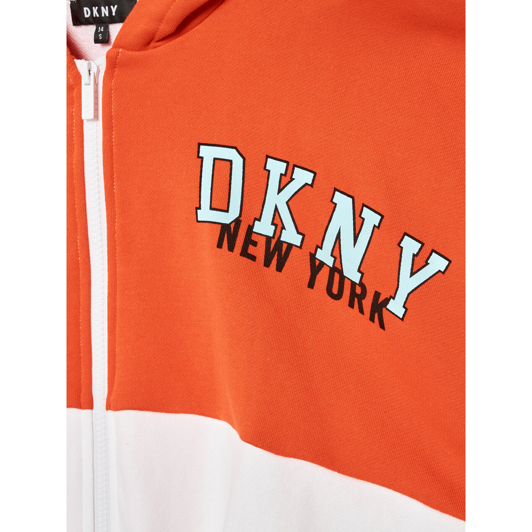 DKNY Bluză D35S15 S Alb Regular Fit - Pled.ro