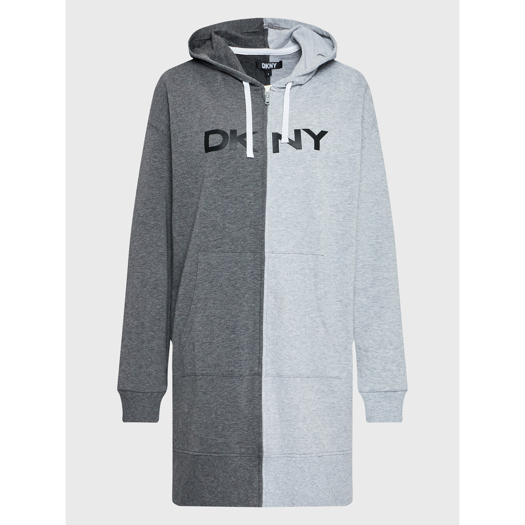 DKNY Bluză YI2022592 Gri Relaxed Fit - Pled.ro