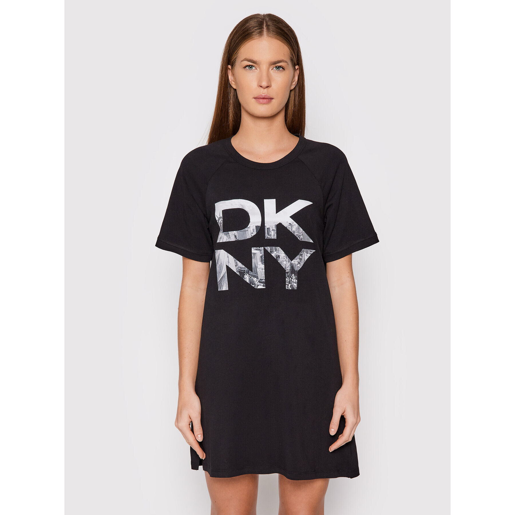 DKNY Cămașă de noapte YI2322489 Negru Regular Fit - Pled.ro