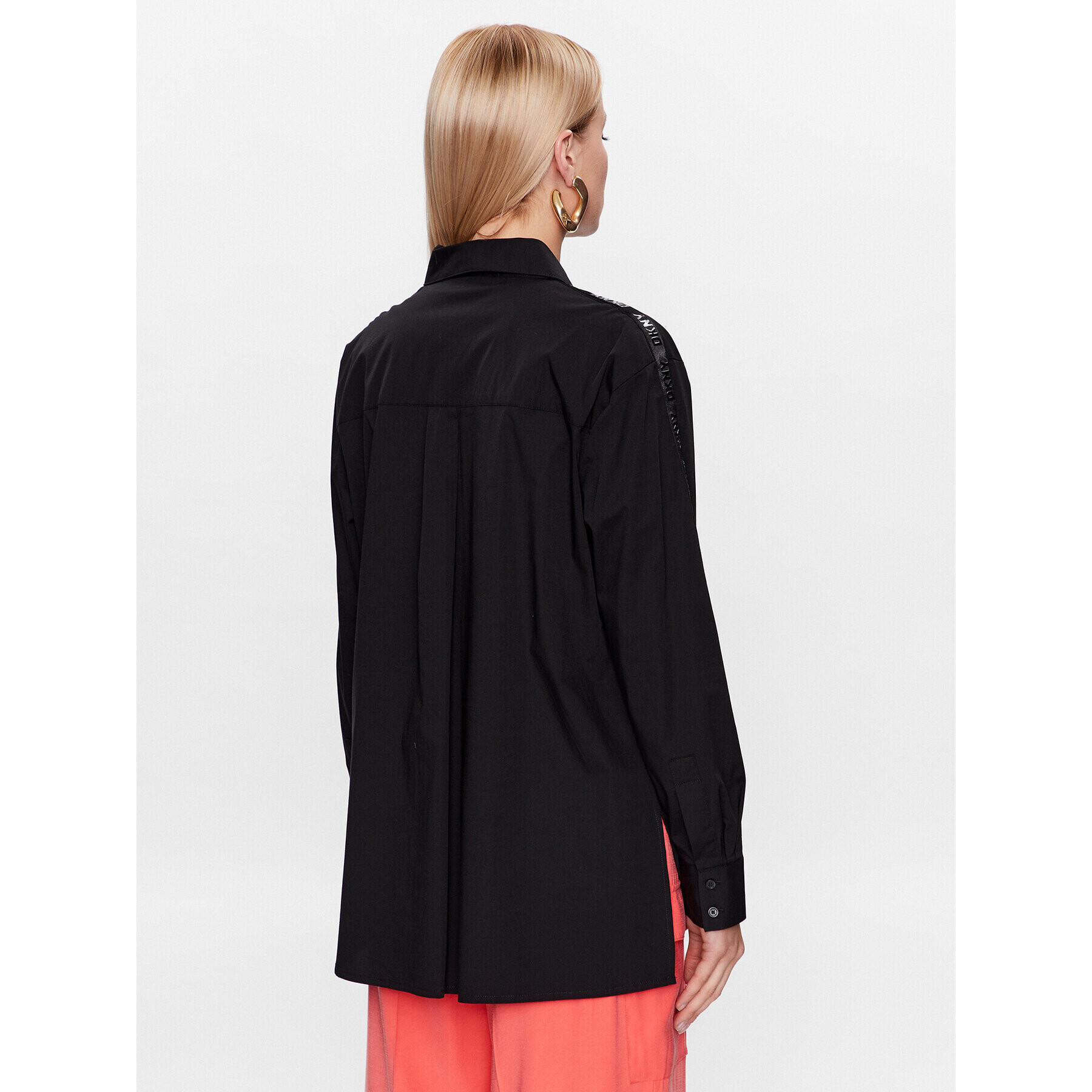 DKNY Cămașă P31M0RY3 Negru Oversize - Pled.ro