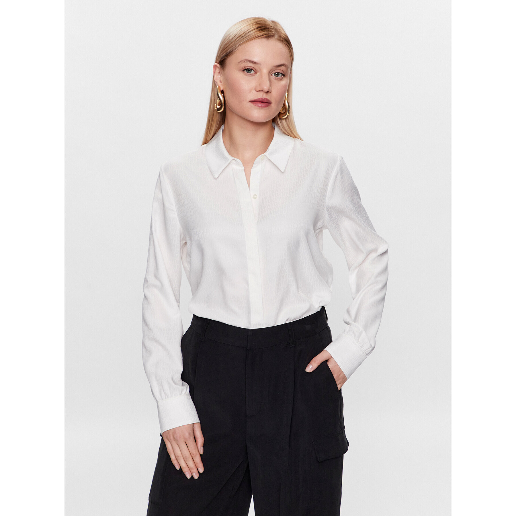 DKNY Cămașă P31MKODV Écru Regular Fit - Pled.ro