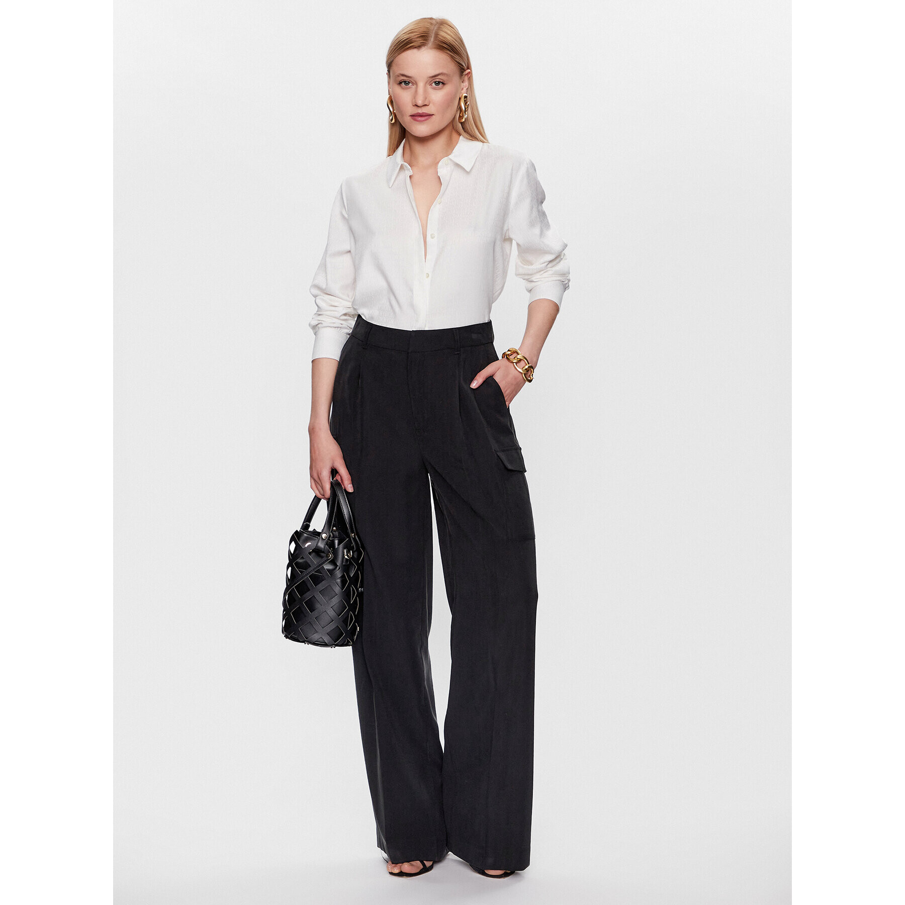 DKNY Cămașă P31MKODV Écru Regular Fit - Pled.ro