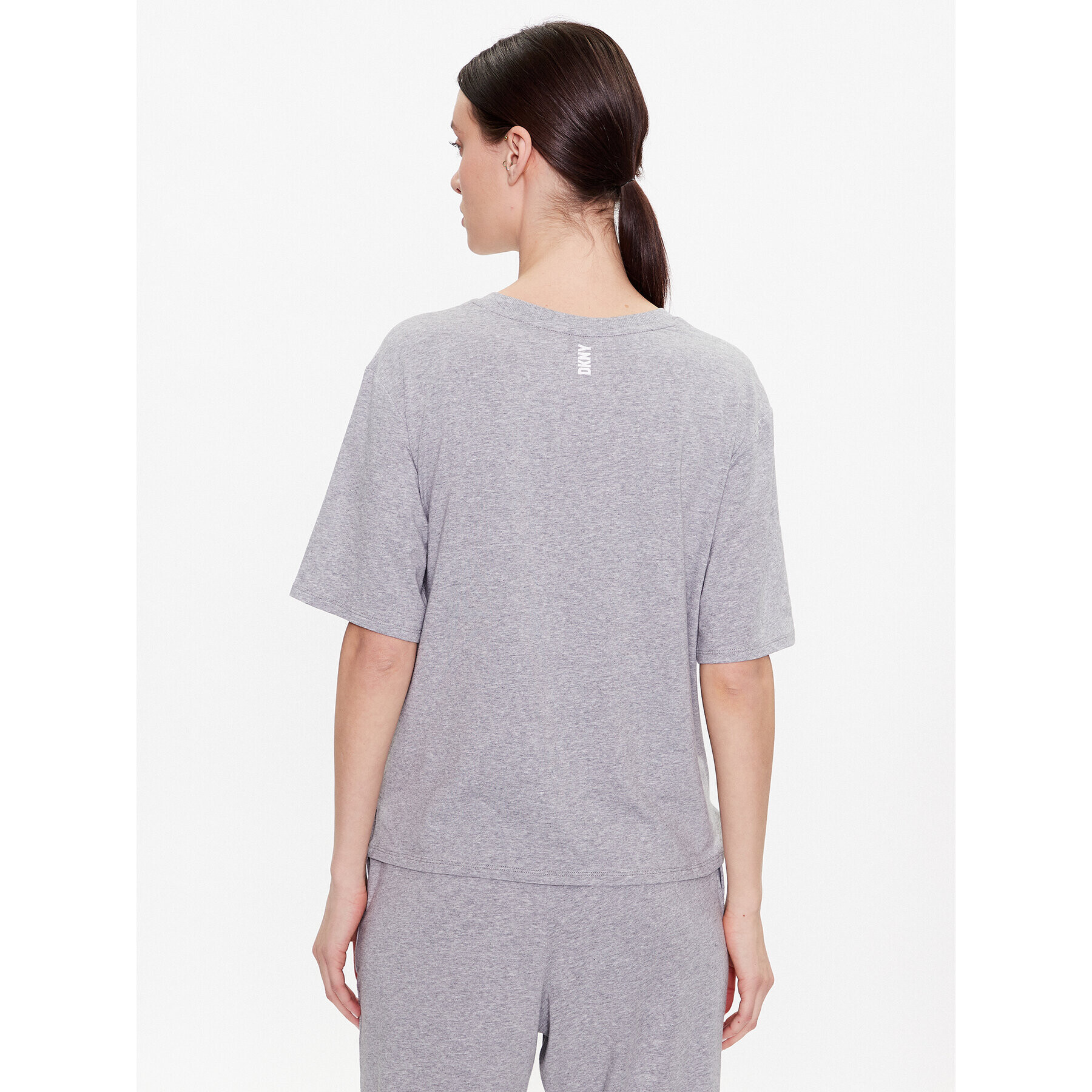 DKNY Cămașă pijama YI2422635 Gri Loose Fit - Pled.ro