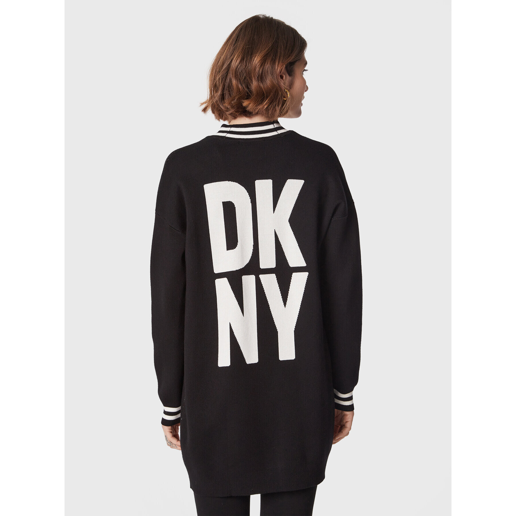 DKNY Cardigan P2MXY435 Negru Regular Fit - Pled.ro